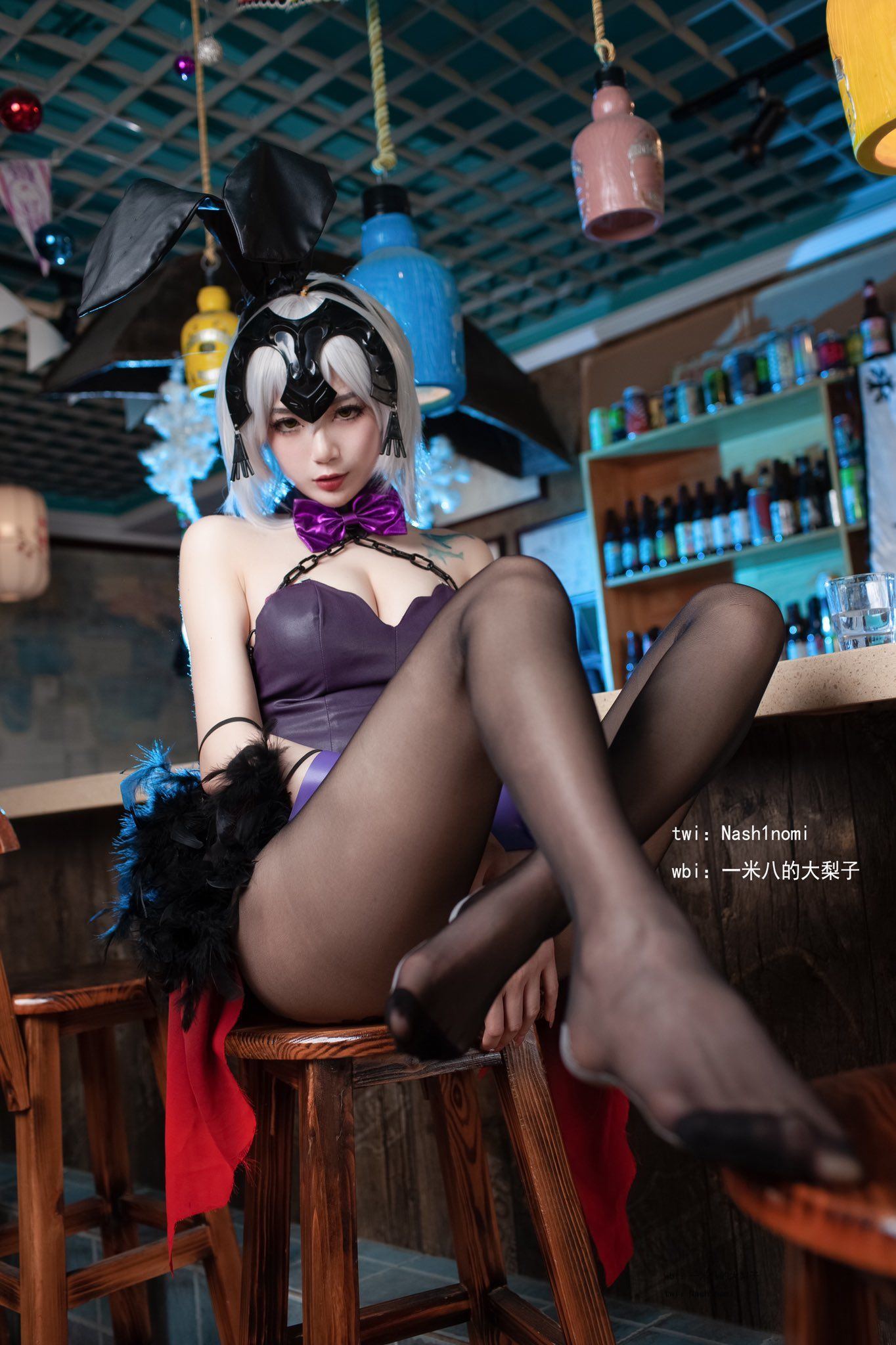 Net Red Coser Bộ ảnh] Một Mét Tám Đại Lị Tử - Jeanne Đen Gái Thỏ