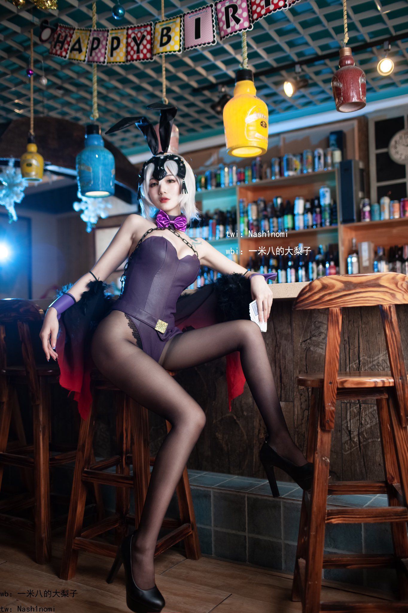 Net Red Coser Bộ ảnh] Một Mét Tám Đại Lị Tử - Jeanne Đen Gái Thỏ