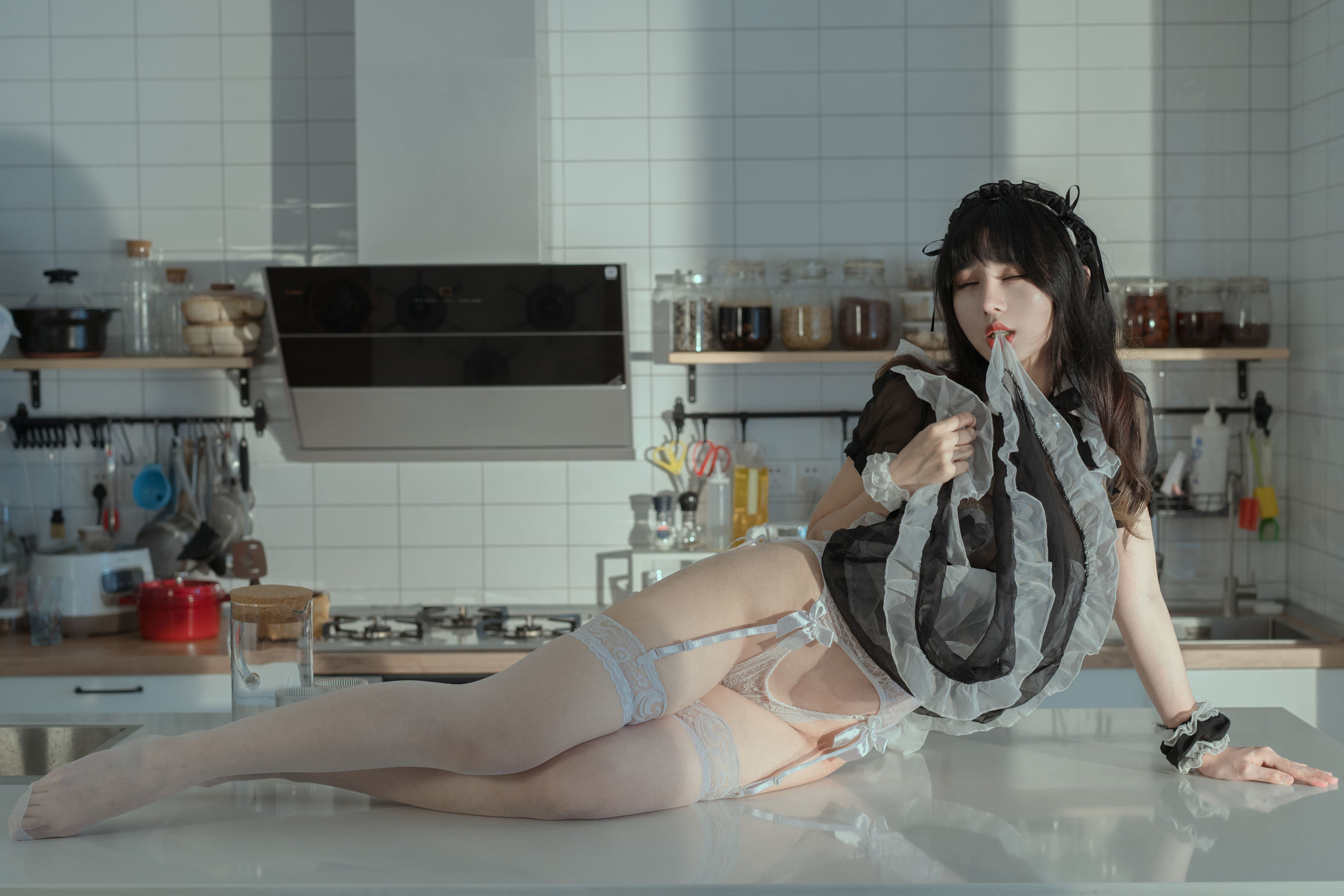 [网红COSER写真] 云溪溪 - 奶桃女仆