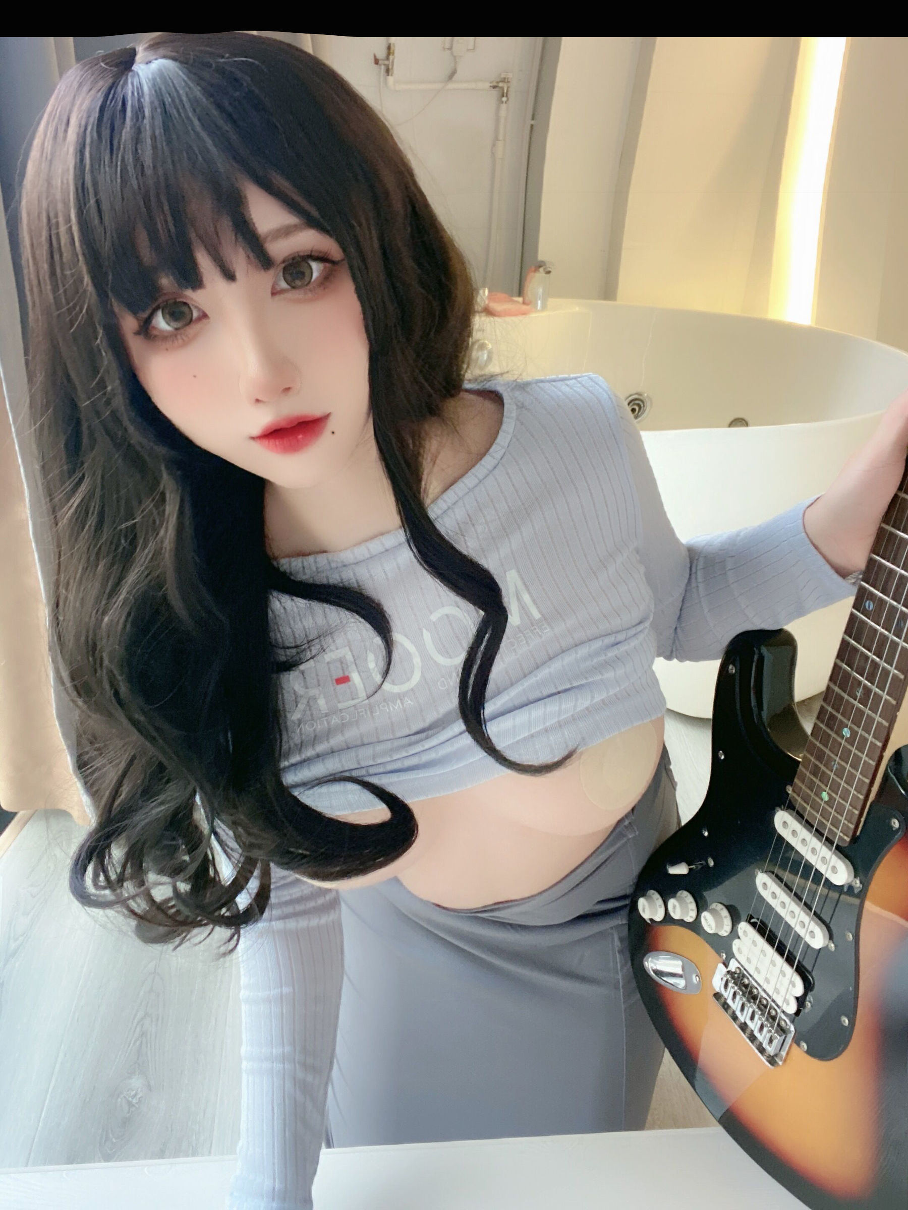 왕홍 COSER 사진] 애니메이션 블로거 구곡 진 - 기타 여동생