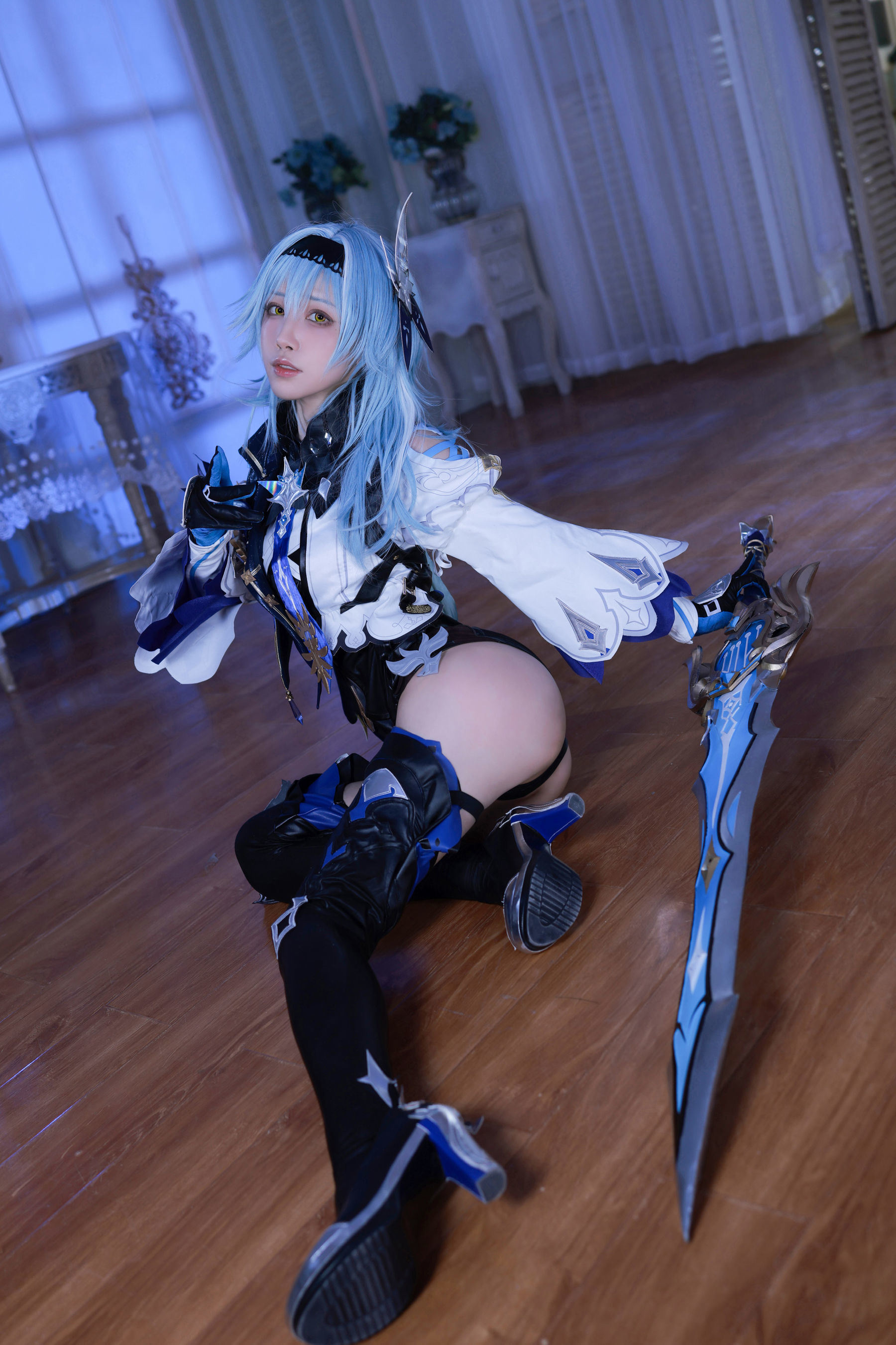 [网红COSER写真] 动漫博主水淼aqua - 原神优菈 原造