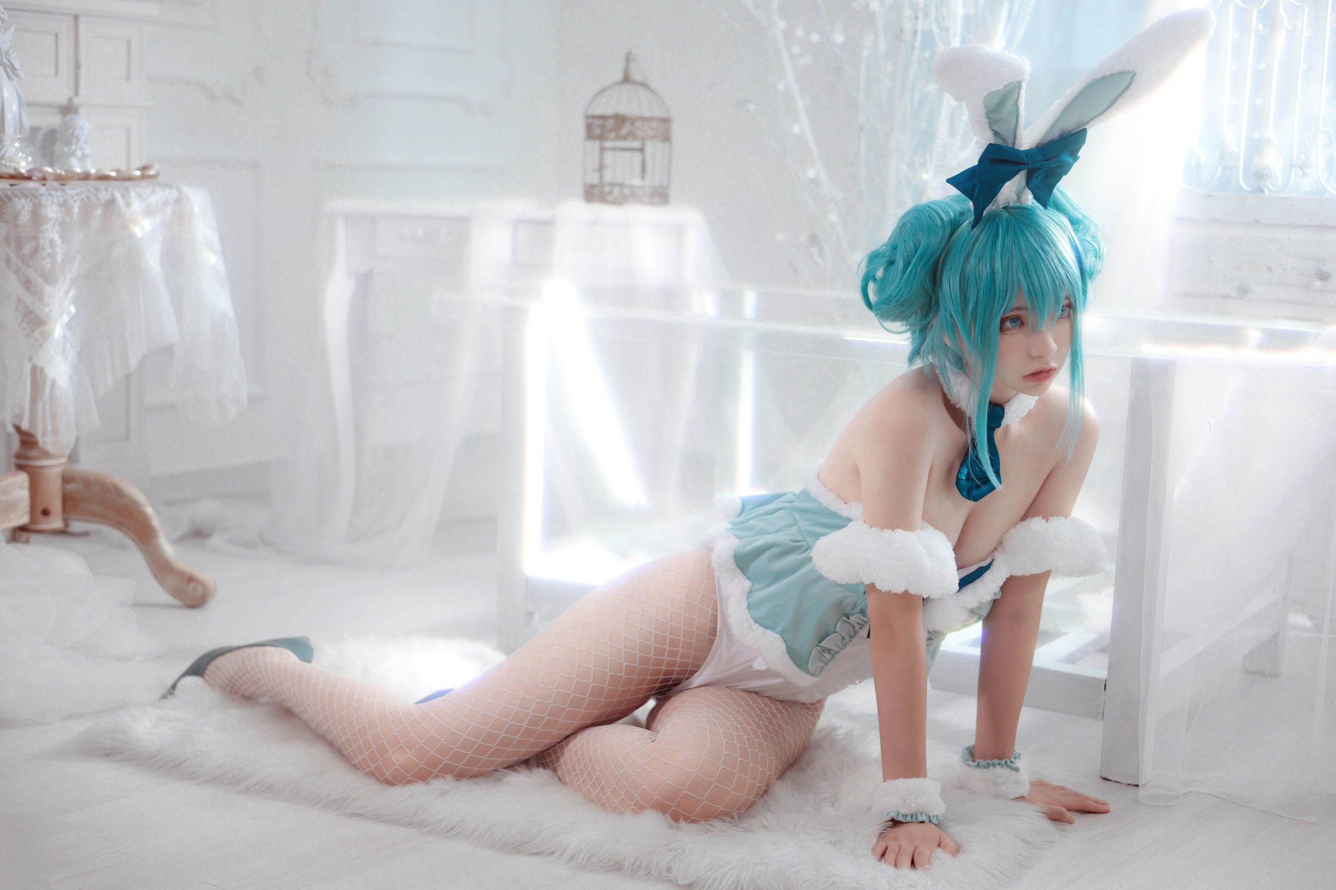 [网红COSER写真] 疯猫ss - miku初音兔女郎
