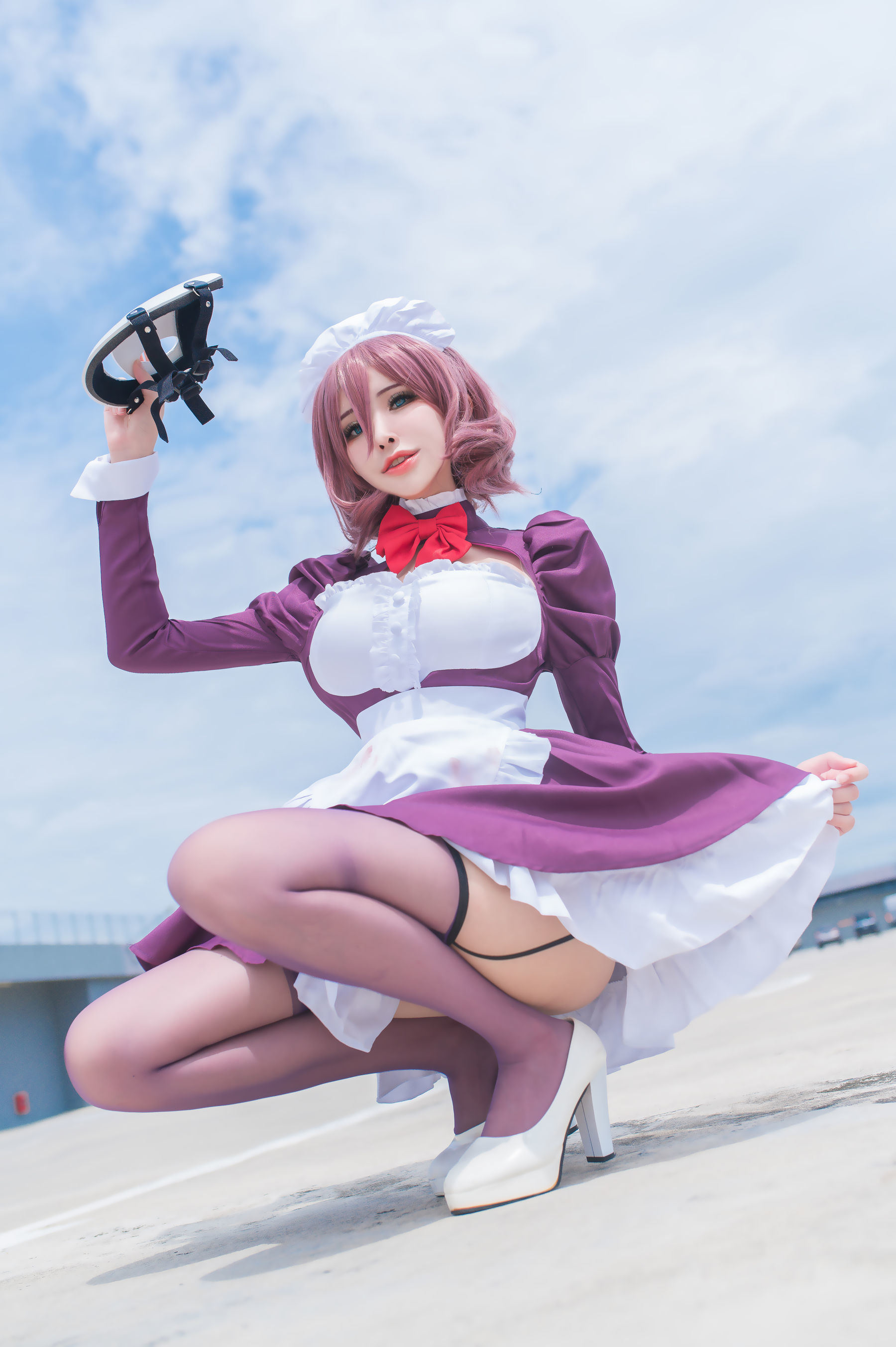 [网红COSER写真] 花リリ(Plant Lily) - Maid Mask