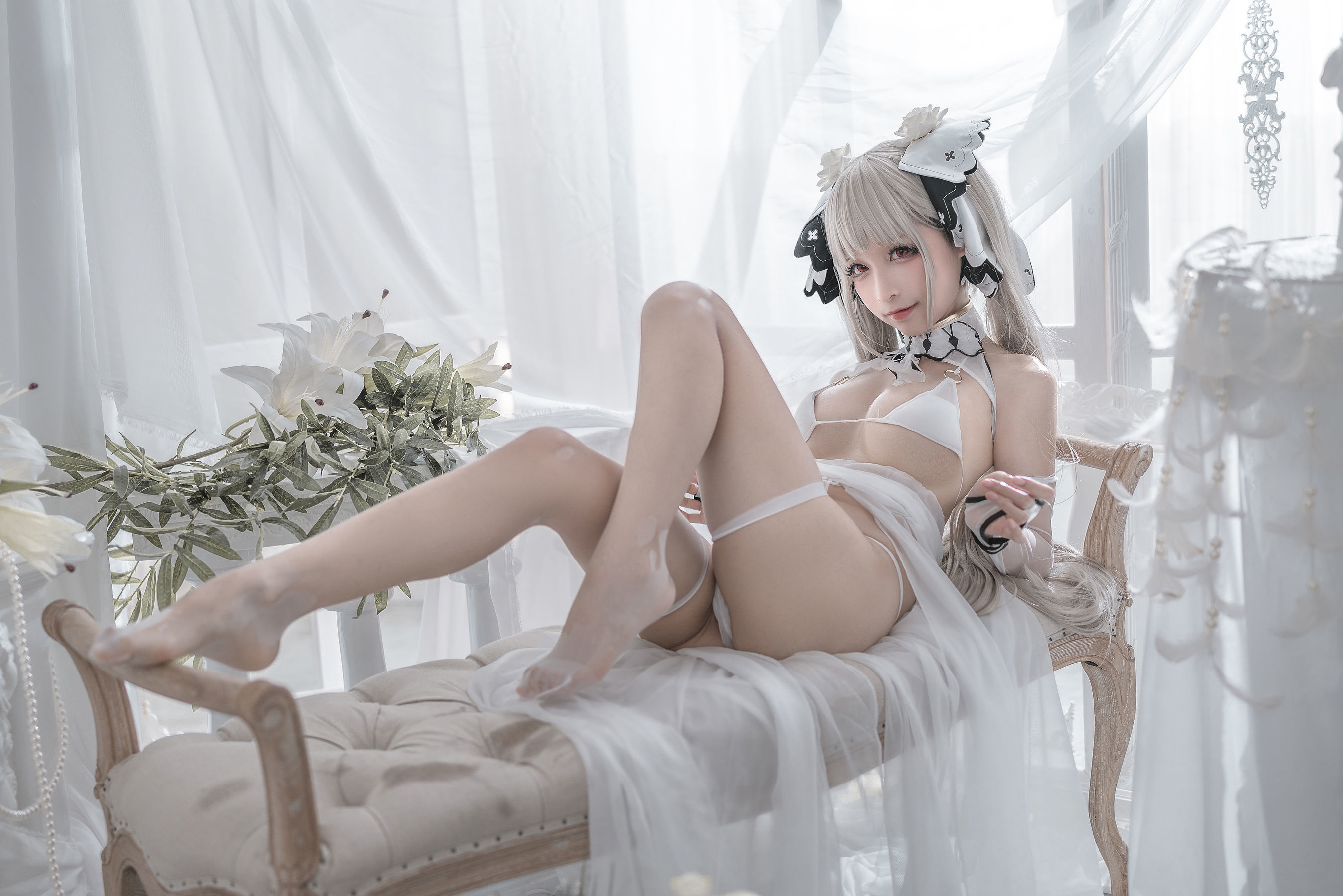 ฟู๋ลี่ COS] นักเขียนบล็อกแอนิเมะ ชุนโม่โม่ - ชุดแต่งงานที่น่ากลัว
