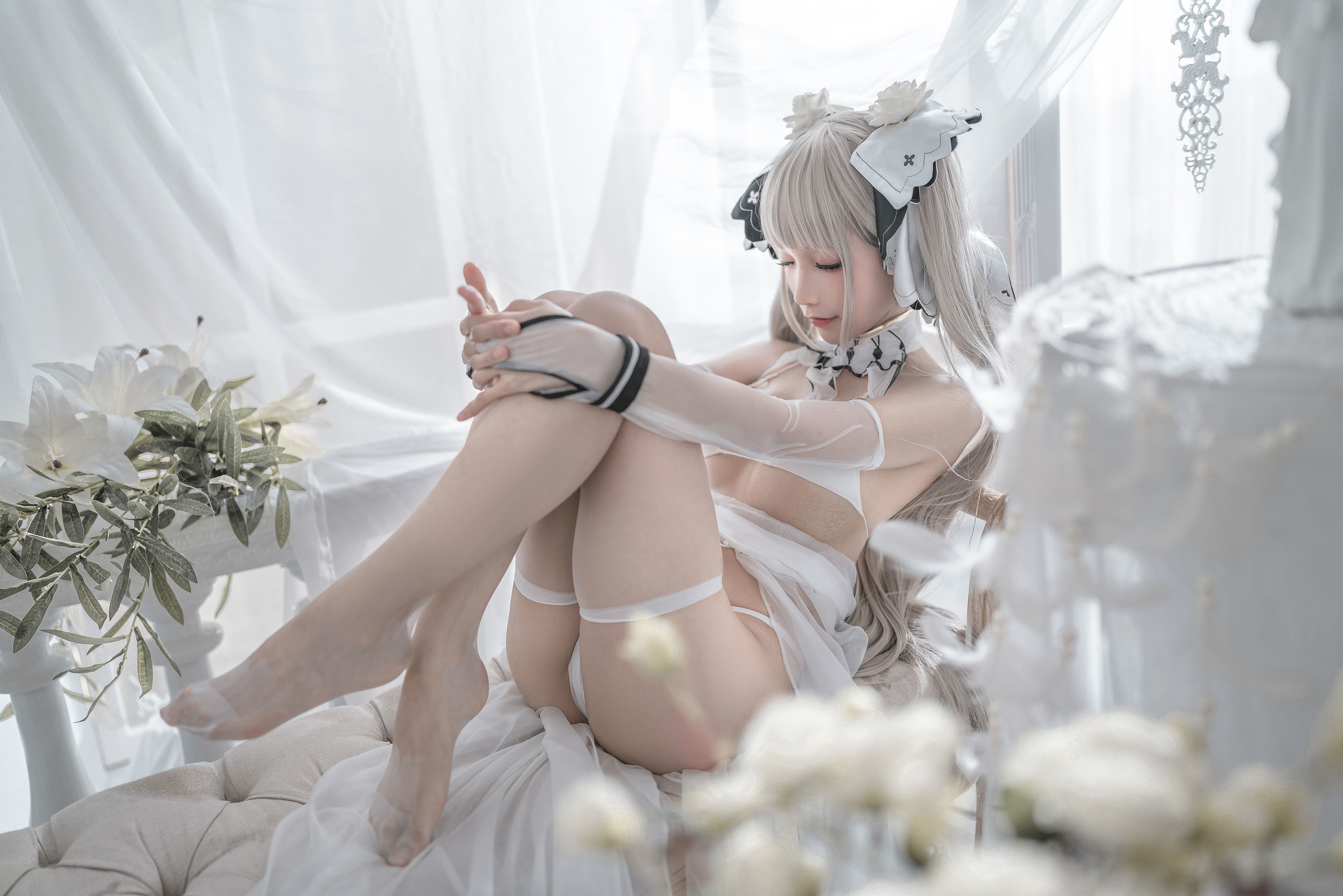 ฟู๋ลี่ COS] นักเขียนบล็อกแอนิเมะ ชุนโม่โม่ - ชุดแต่งงานที่น่ากลัว