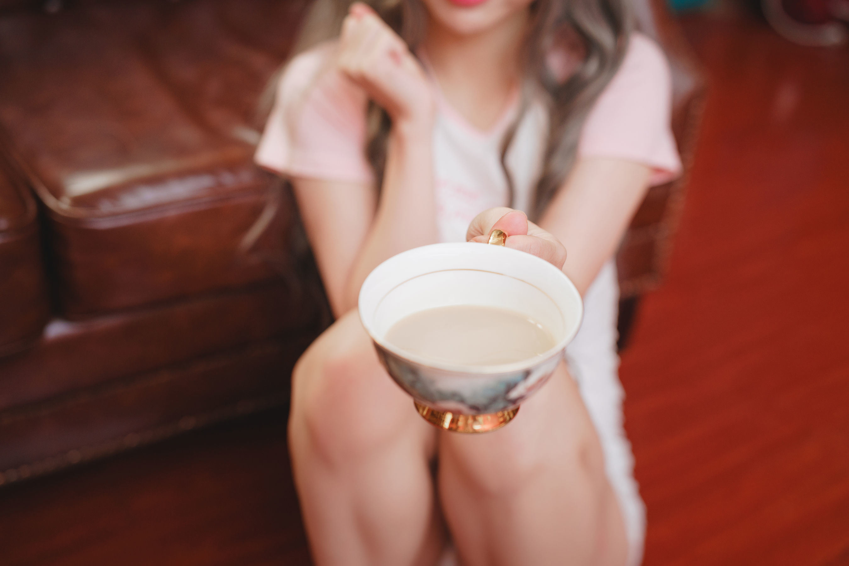 ฟู๋ลี่คอส] น่ารักยอดนิยมคอสเซอร์ เมี่ยนปิงเซียนเอ๋อ - ถุงน่องนมชา