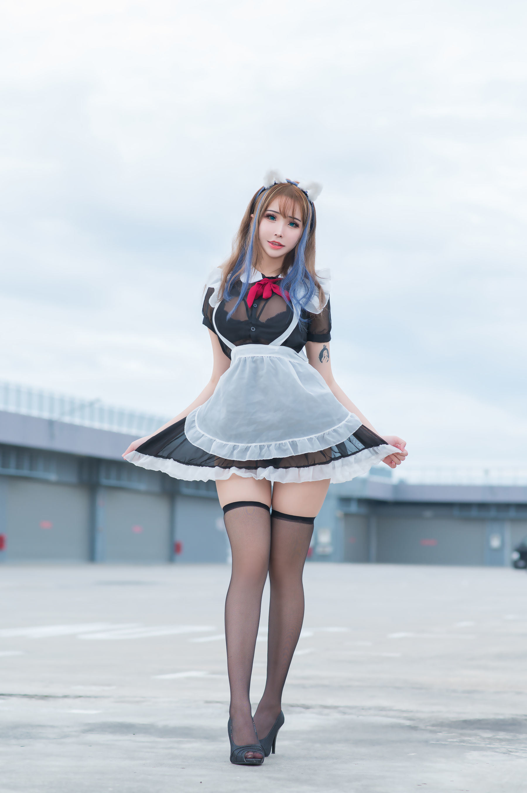 [福利COS] 花リリ(Plant Lily) - Rooftop Maid