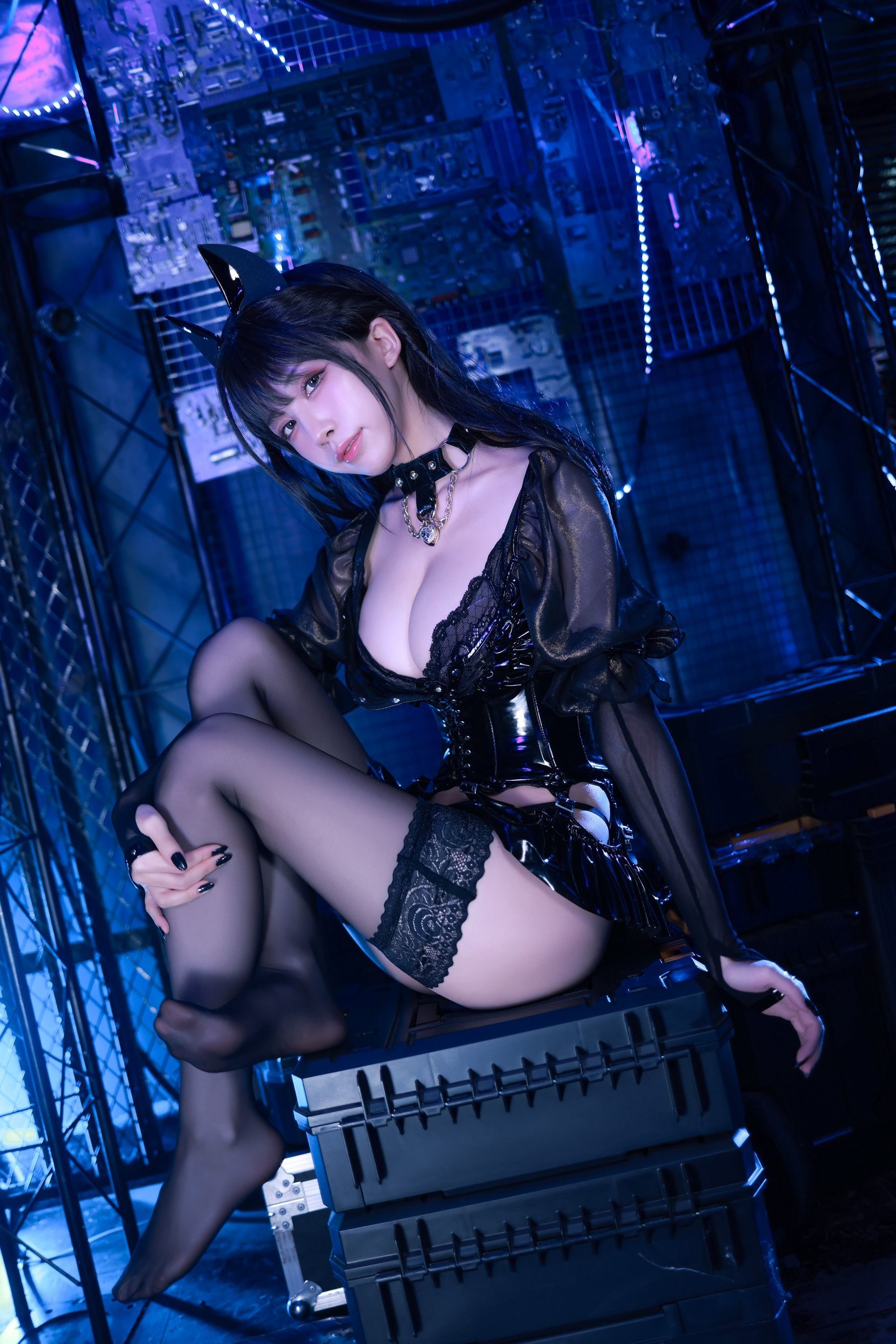 Phúc Lợi COS] Blogger Anime Shui Miao Aqua - Cô Gái Mèo - Mèo Đen
