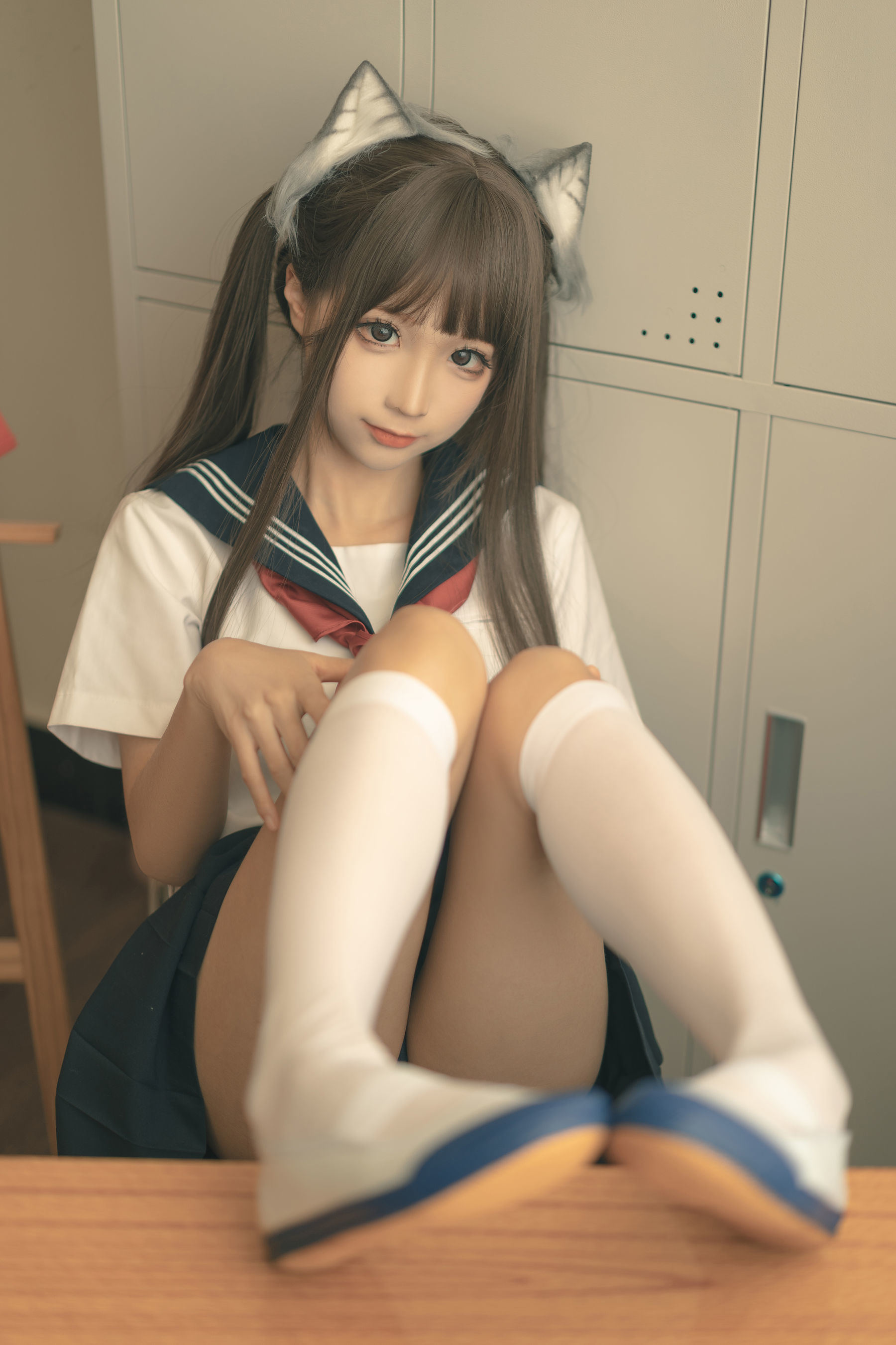 Phúc lợi COS] Blogger anime Chun Mo Mo - Sau giờ học