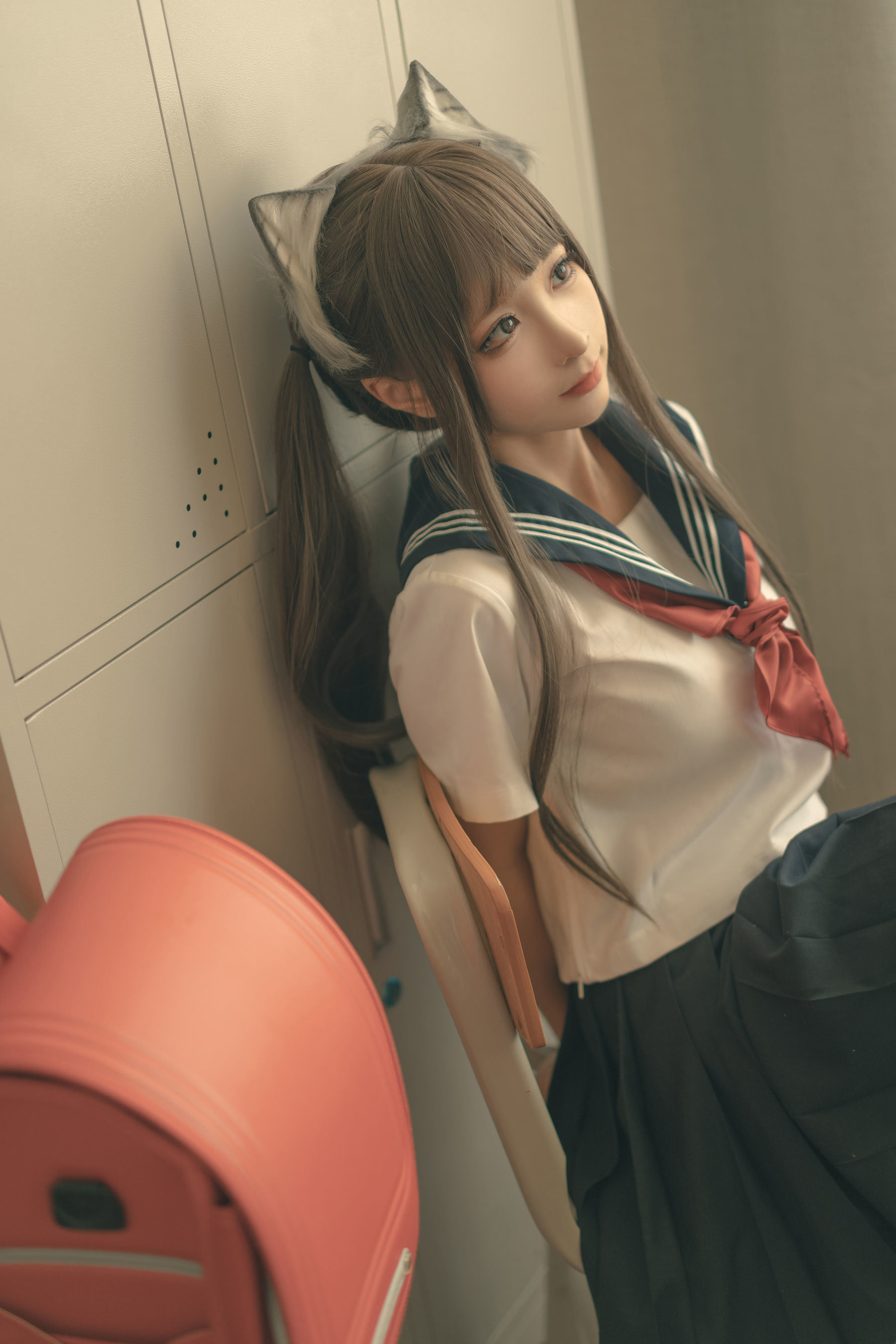 Phúc lợi COS] Blogger anime Chun Mo Mo - Sau giờ học