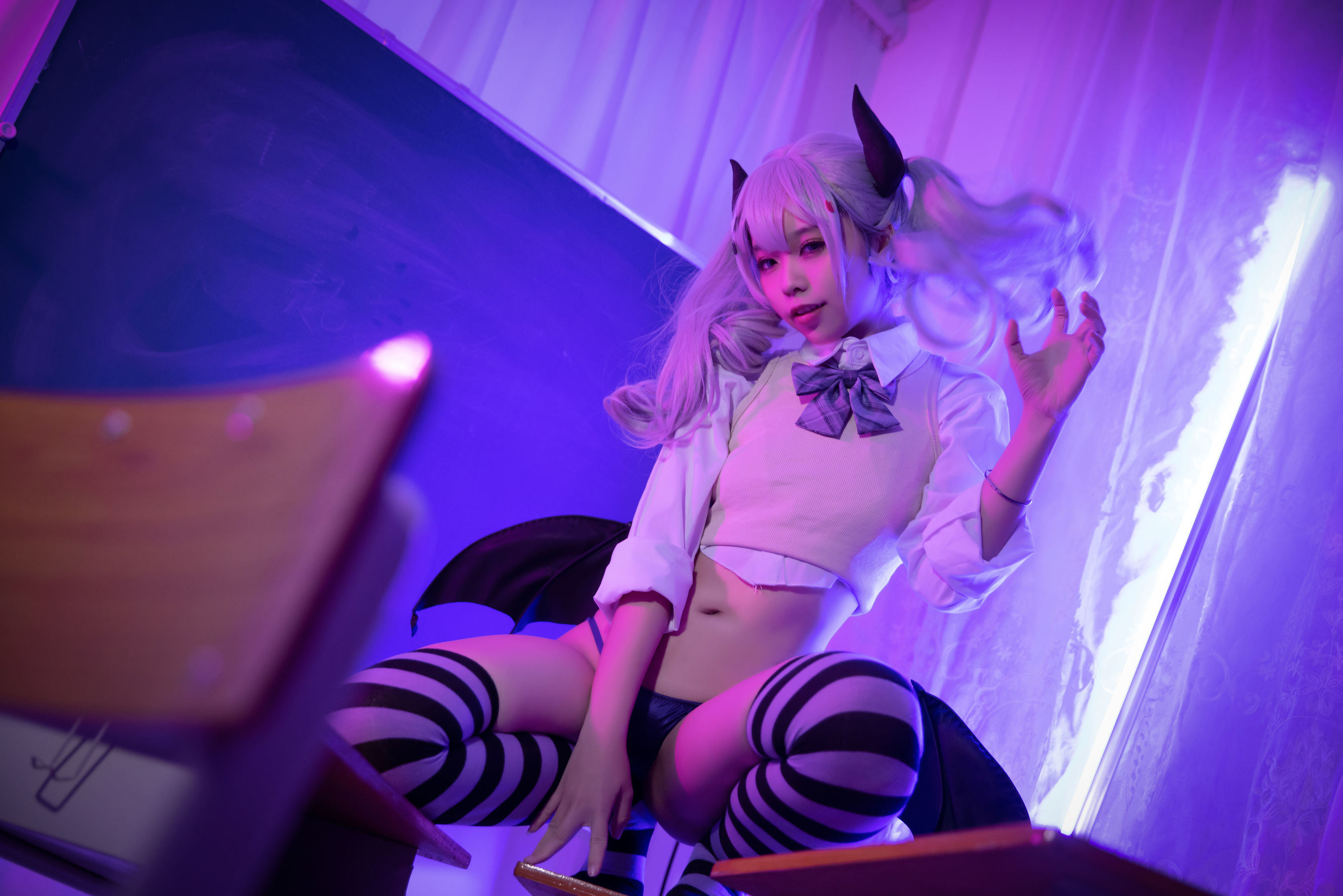 [福利COS] 动漫博主G44不会受伤 - blade原创恶魔