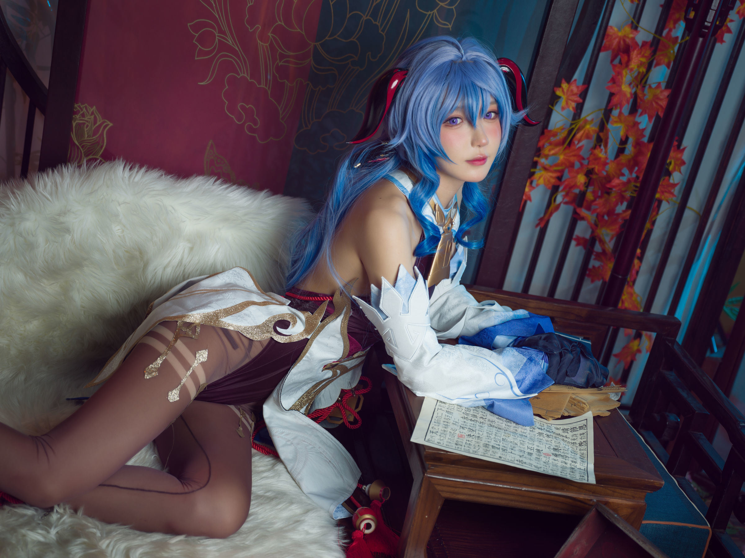[福利COS] 动漫博主阿包也是兔娘 - 舰长 原神甘雨
