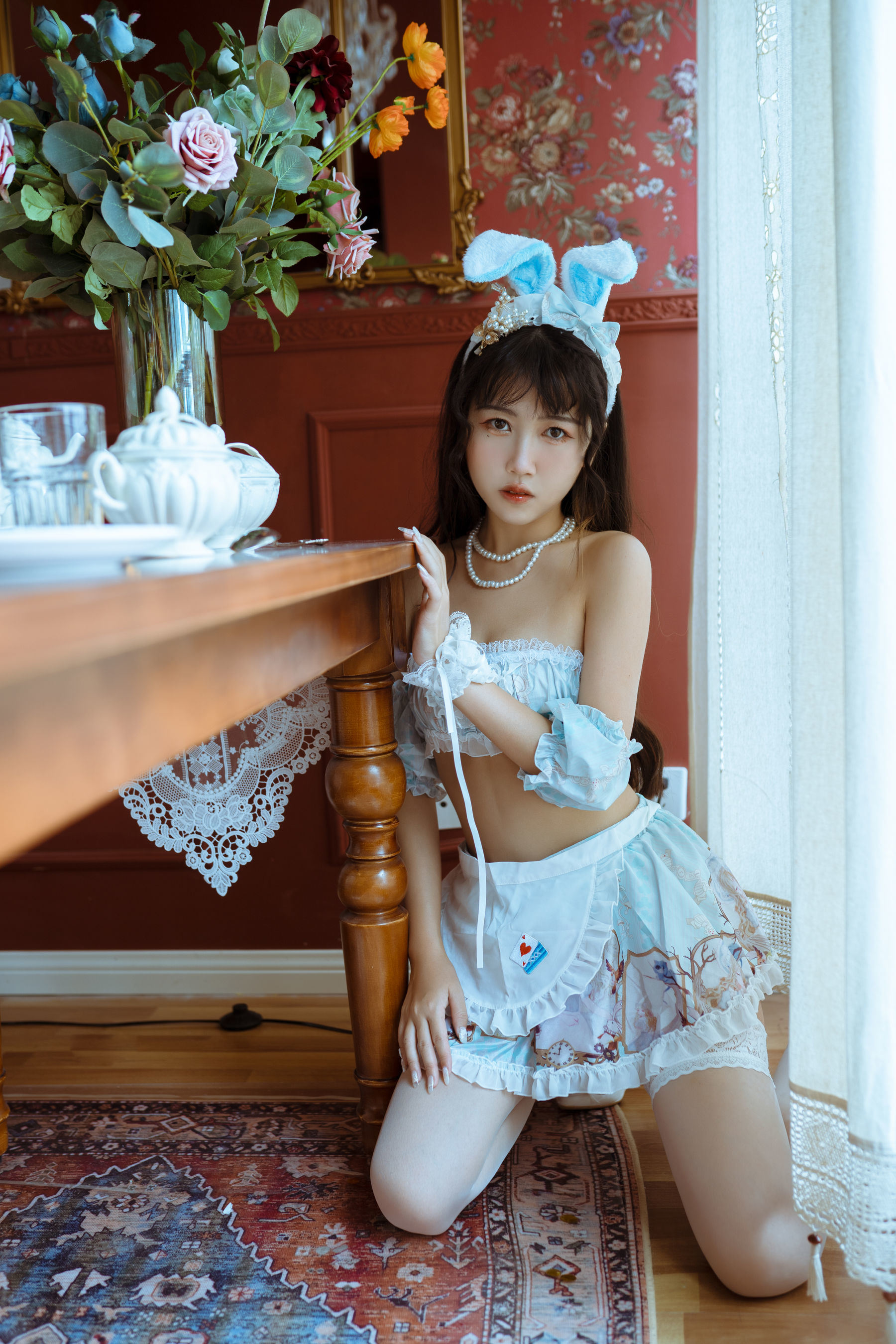 웰페어 COS] 웨이보 인기 코서 불다이마오 - 토끼 소녀 여친