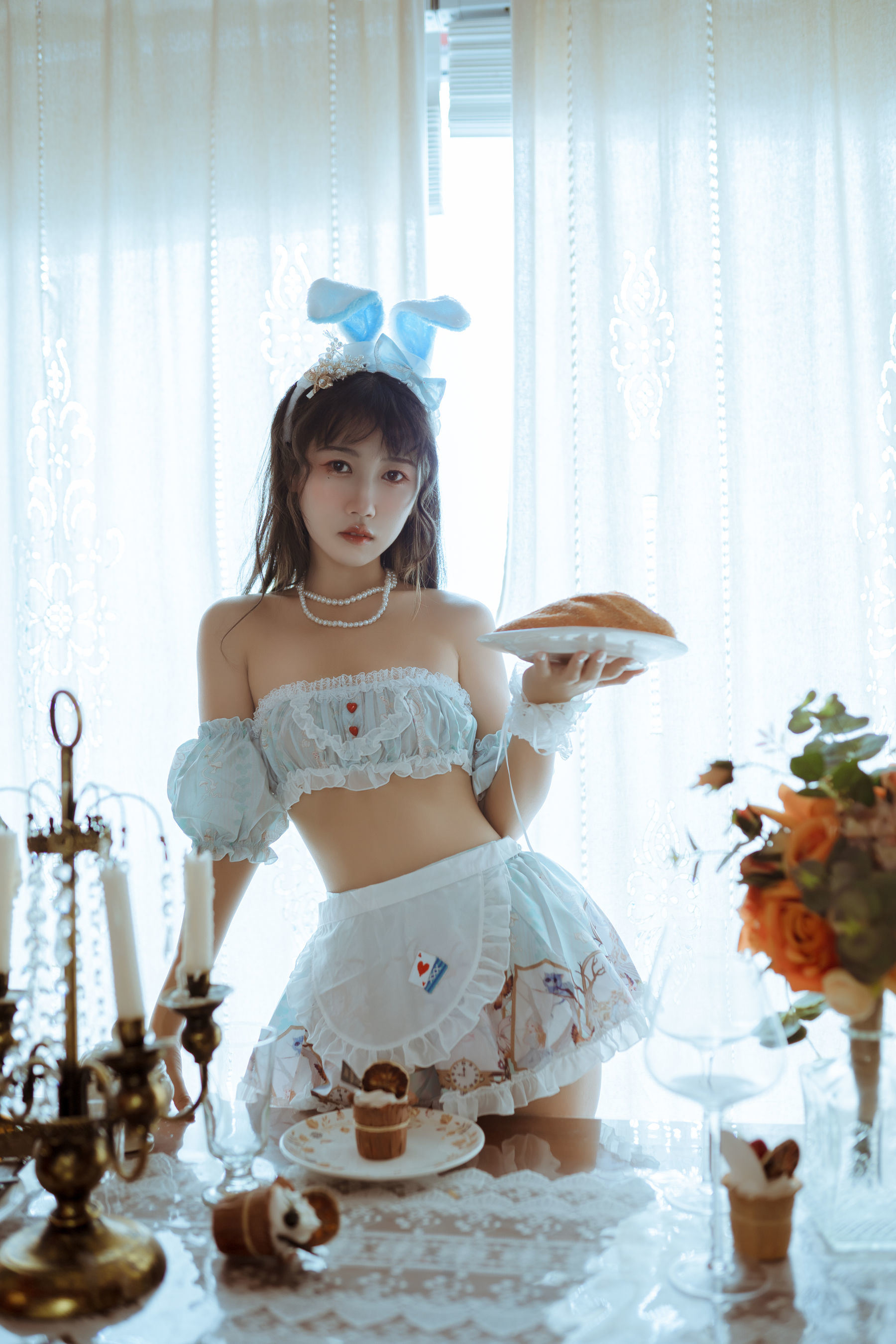 웰페어 COS] 웨이보 인기 코서 불다이마오 - 토끼 소녀 여친