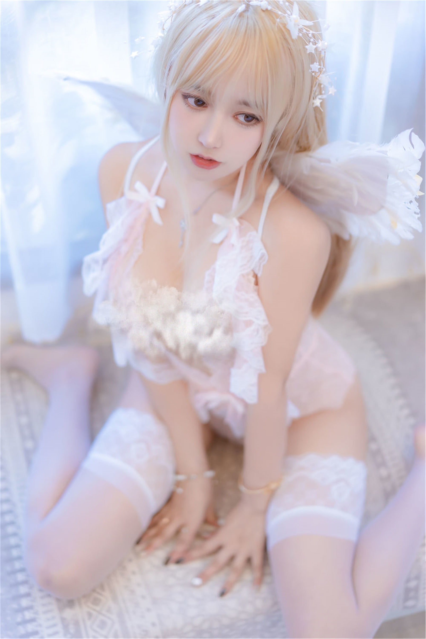 福利COS] ดูยู มิเซี่ยนเซี่ยนซามะ 写真 - นางฟ้าสีชมพู