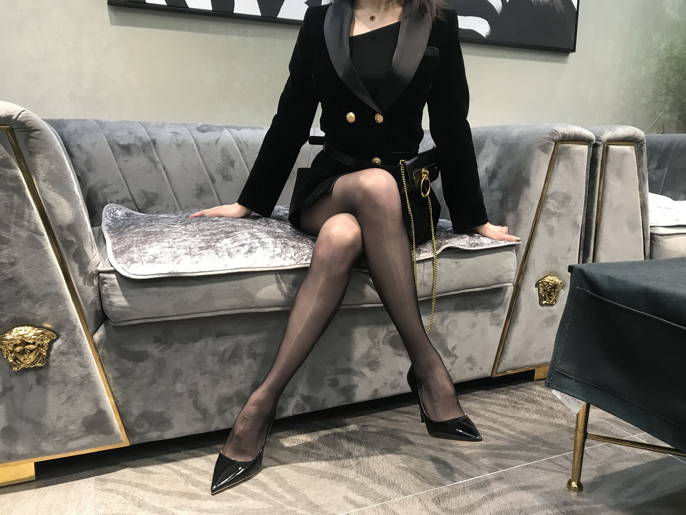 丝足博主麋鹿_Monroe 2020.03.15 会所黑丝