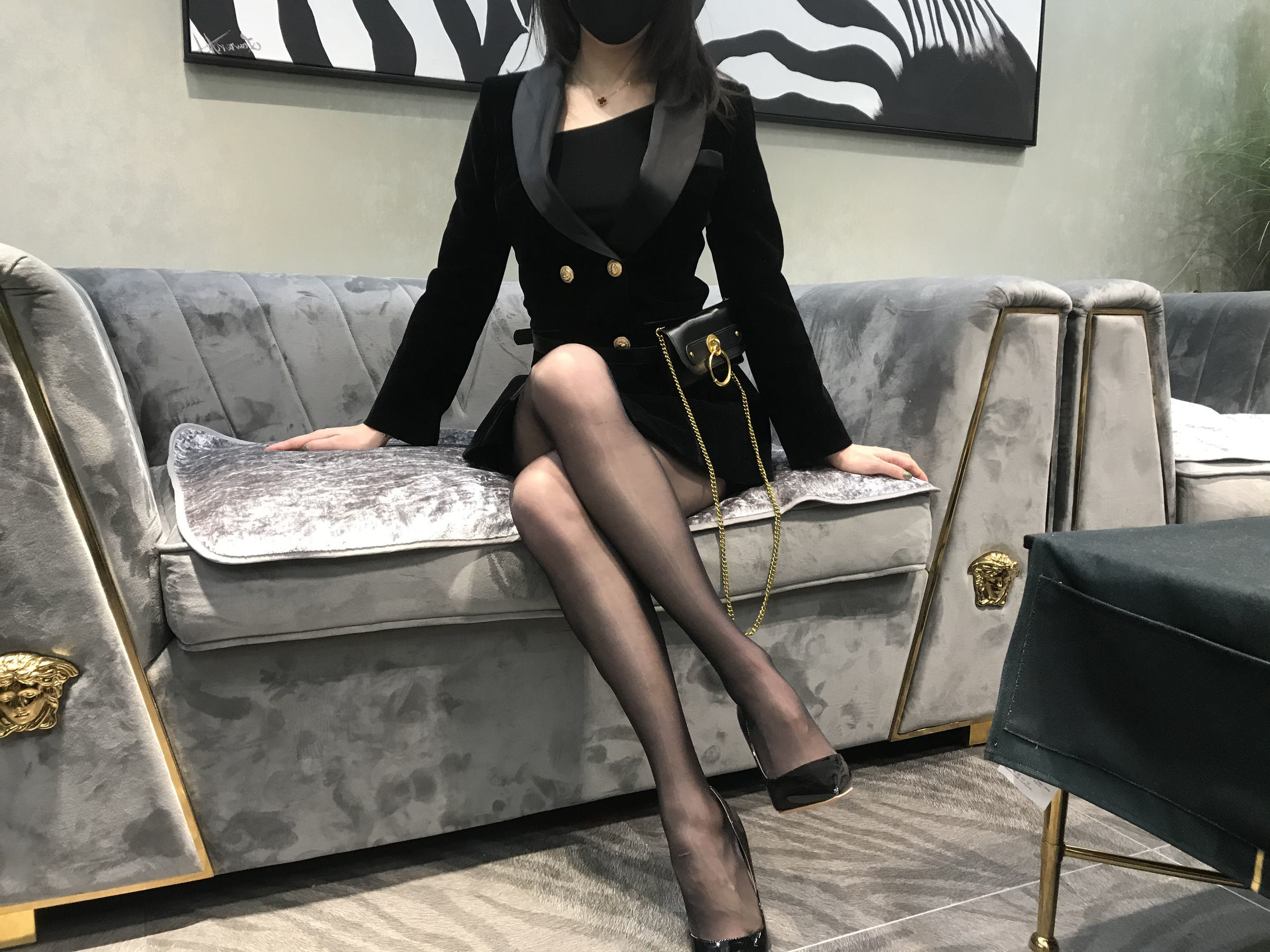 丝足博主麋鹿_Monroe 2020.03.15 会所黑丝
