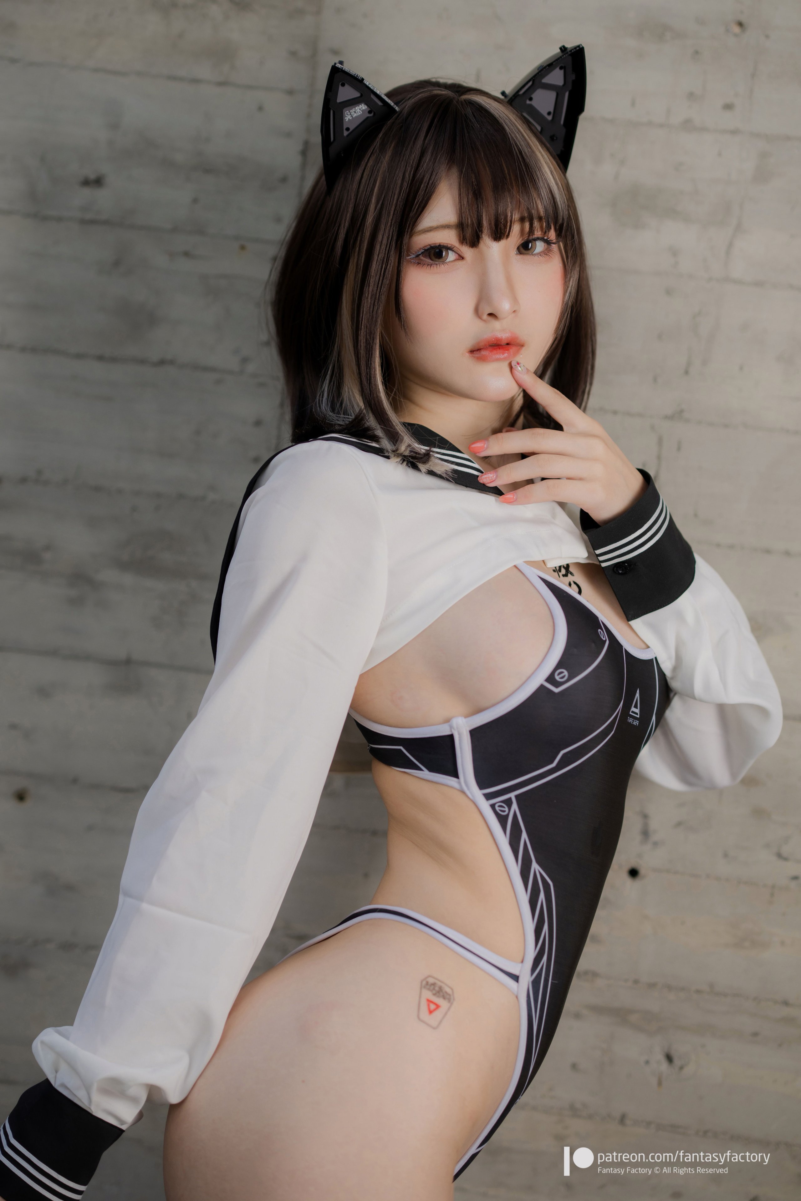 [Fantasy Factory] Sailor Suit Athletic Swimsuit