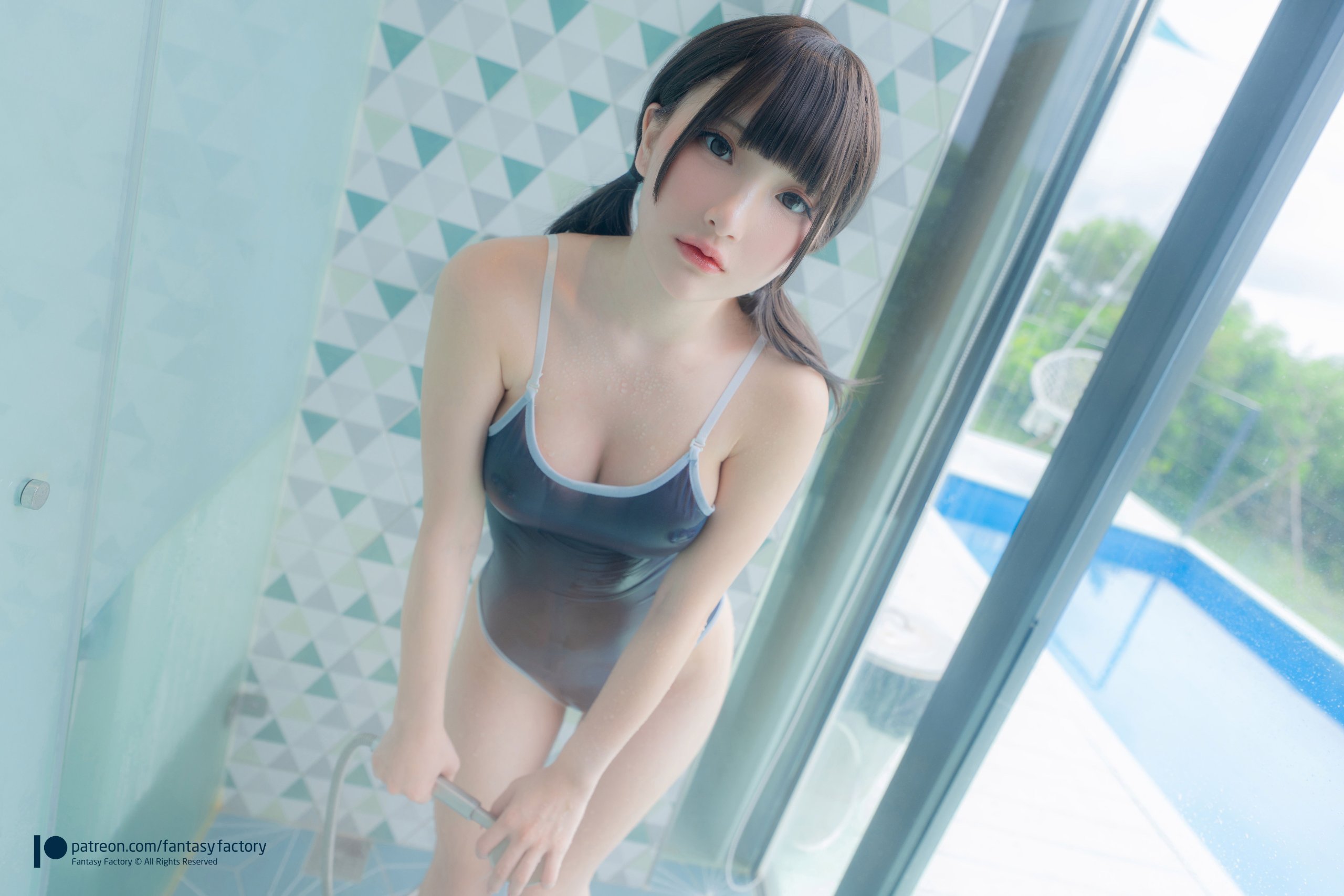 [Fantasy Factory] Transparent School Swimsuit