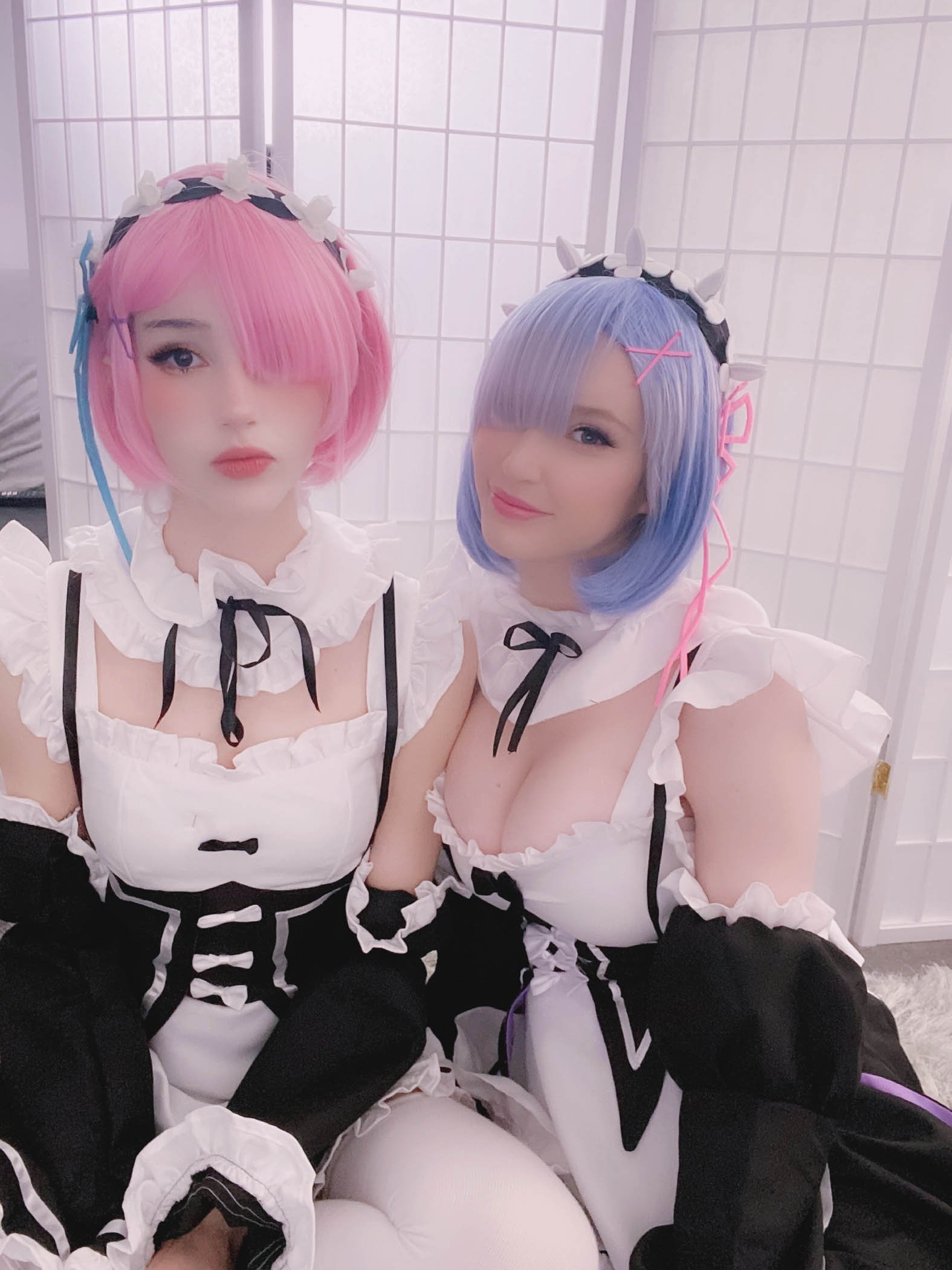 Kelly Jean and Kyaandere - Rem and Ram