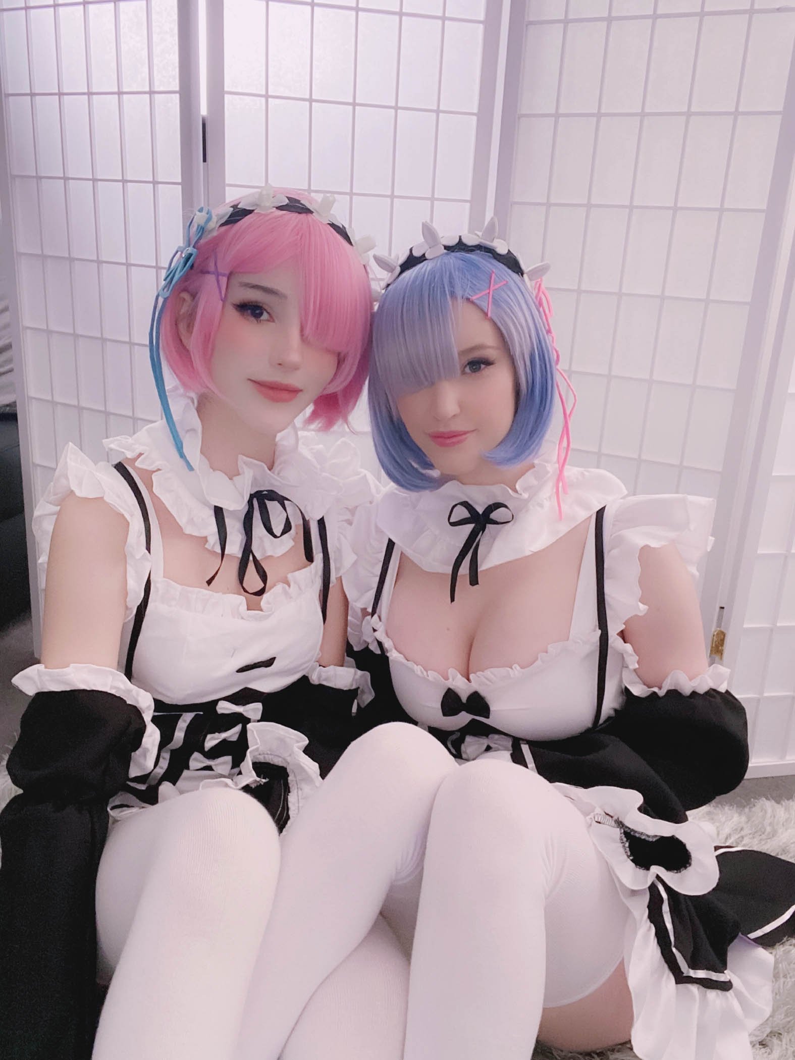 Kelly Jean and Kyaandere - Rem and Ram