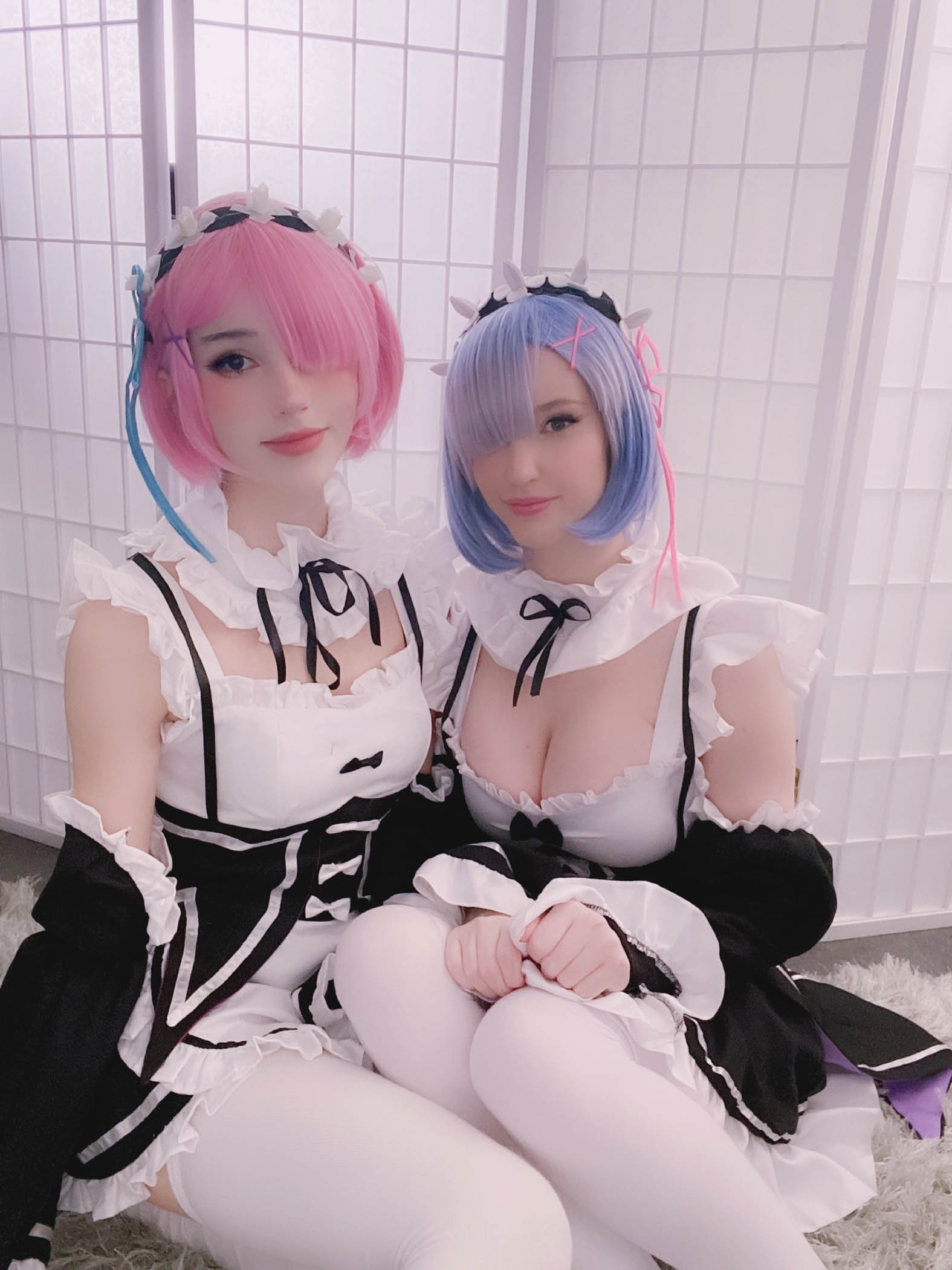 Kelly Jean and Kyaandere - Rem and Ram
