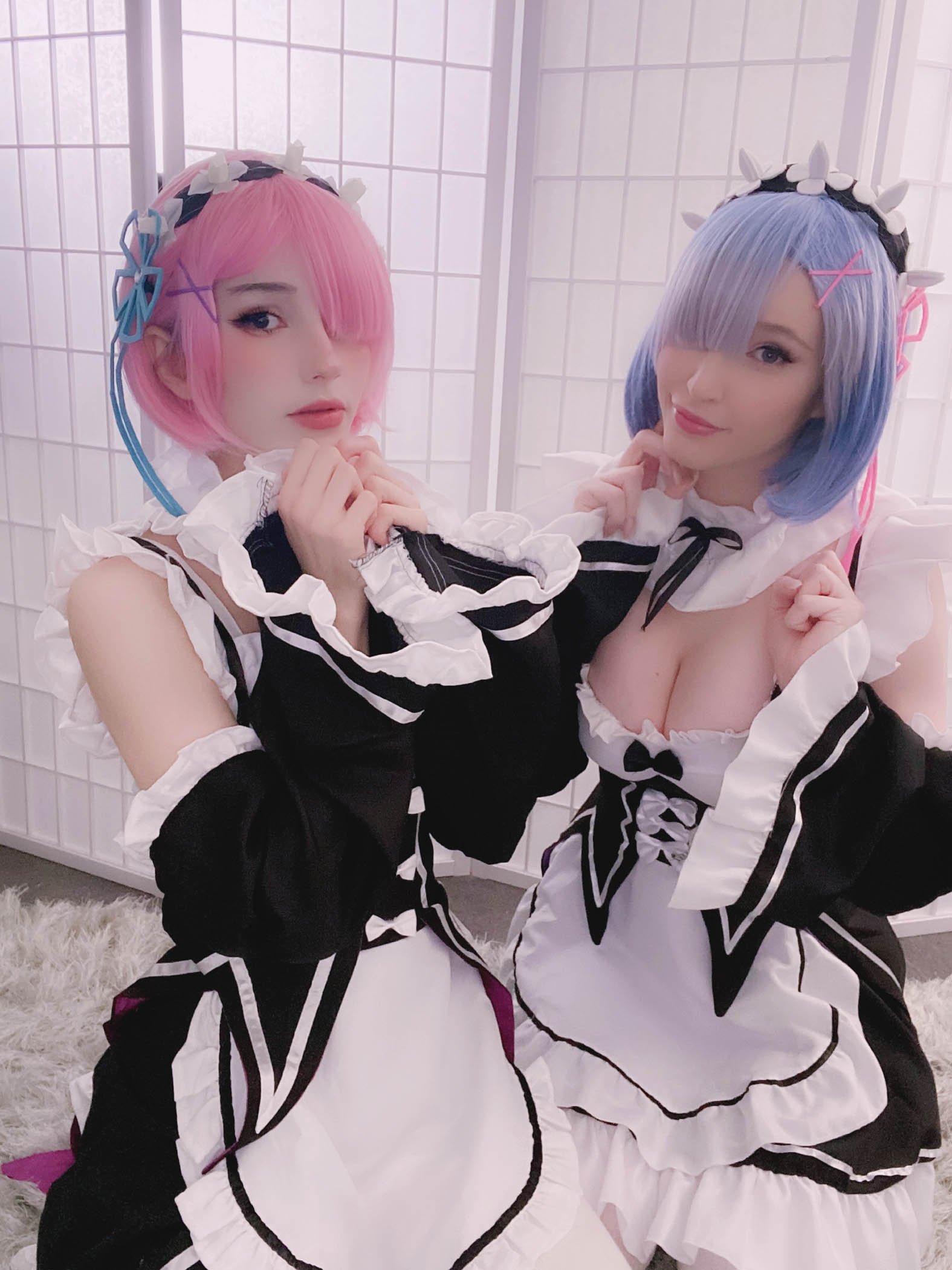 Kelly Jean and Kyaandere - Rem and Ram