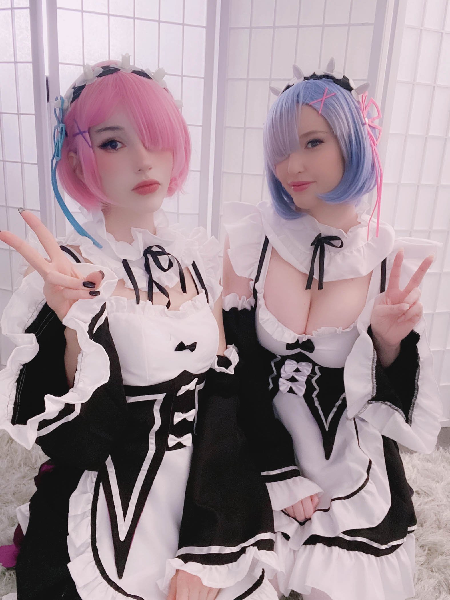 Kelly Jean and Kyaandere - Rem and Ram