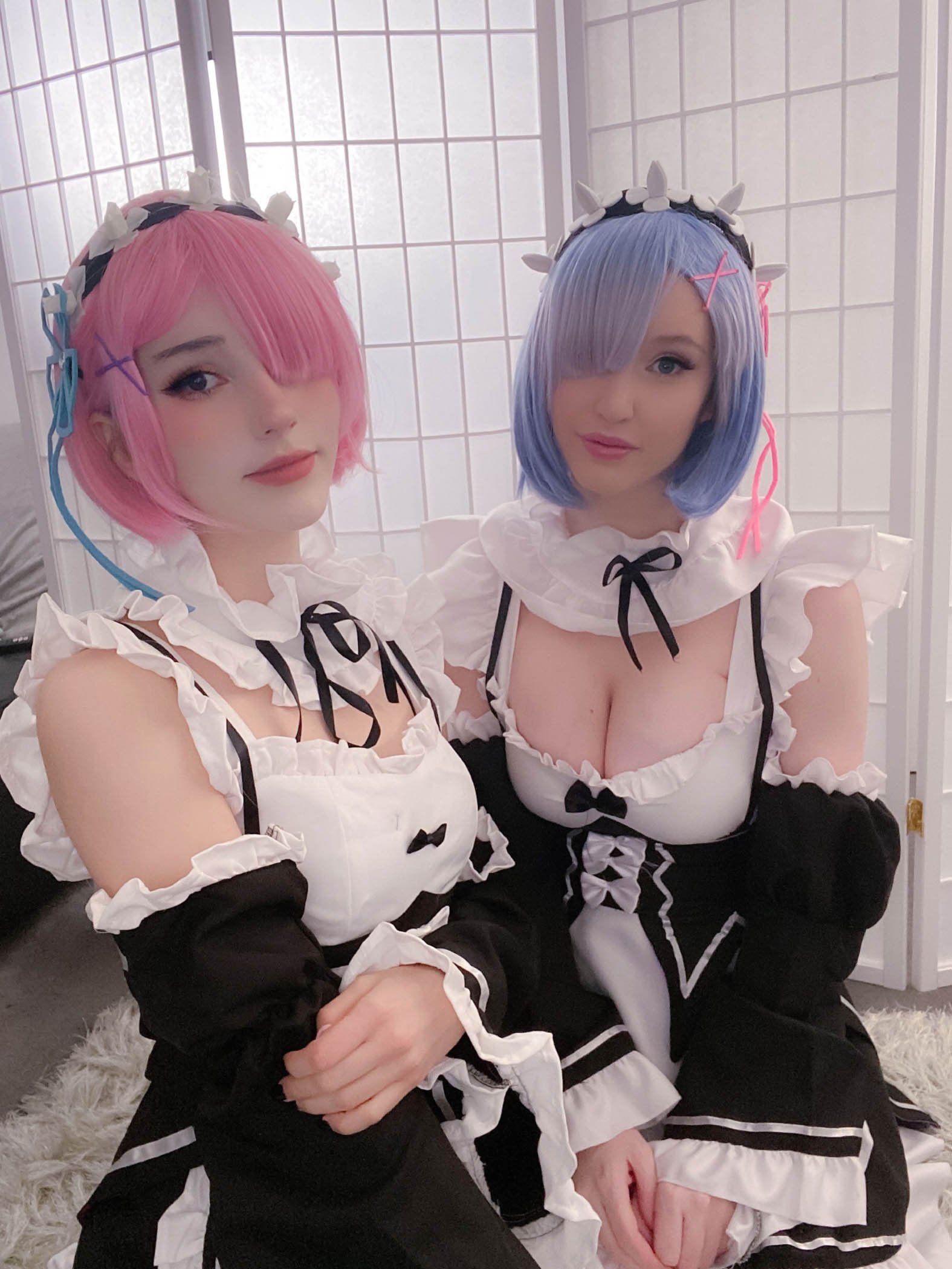 Kelly Jean and Kyaandere - Rem and Ram