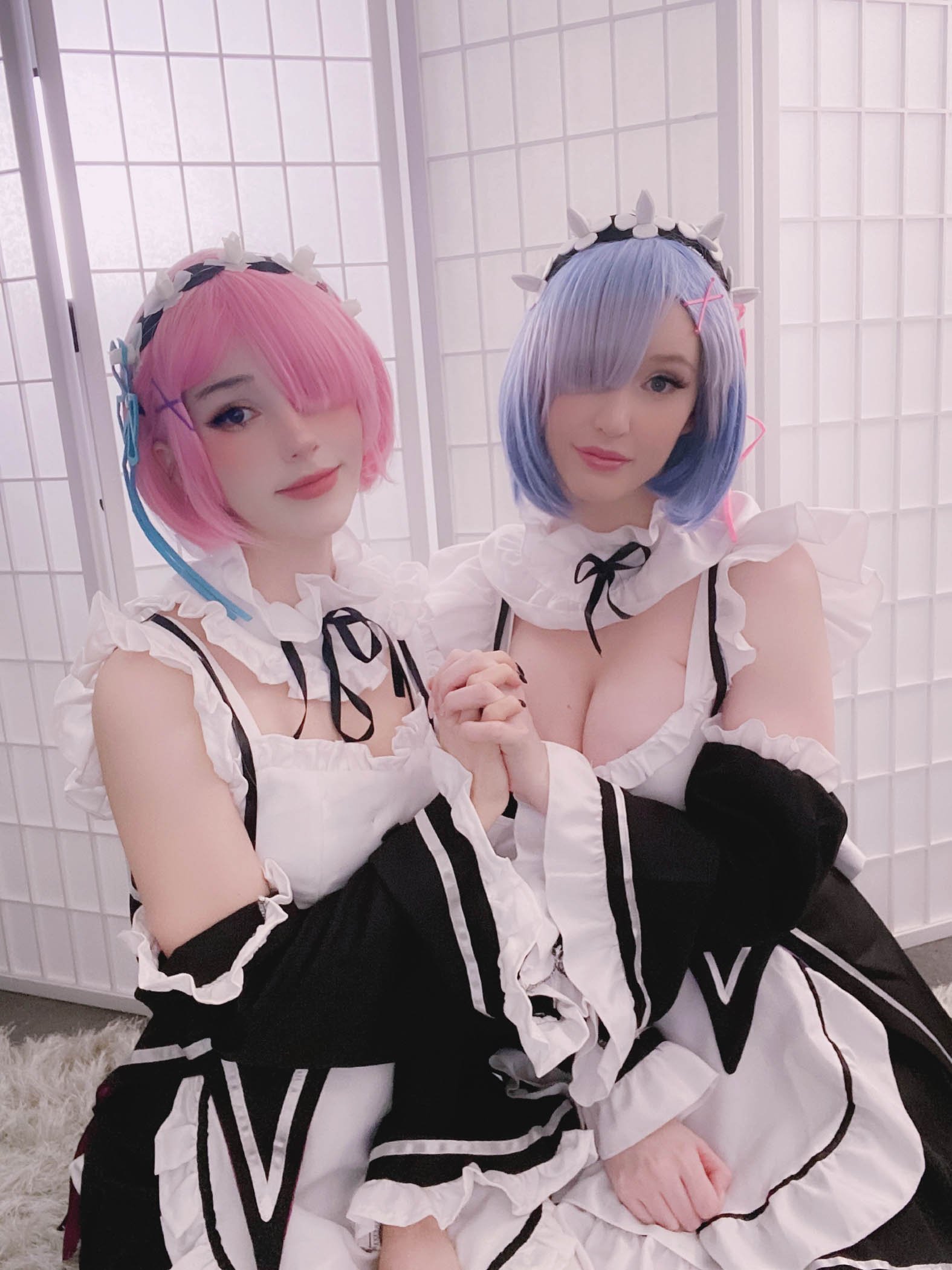 Kelly Jean and Kyaandere - Rem and Ram