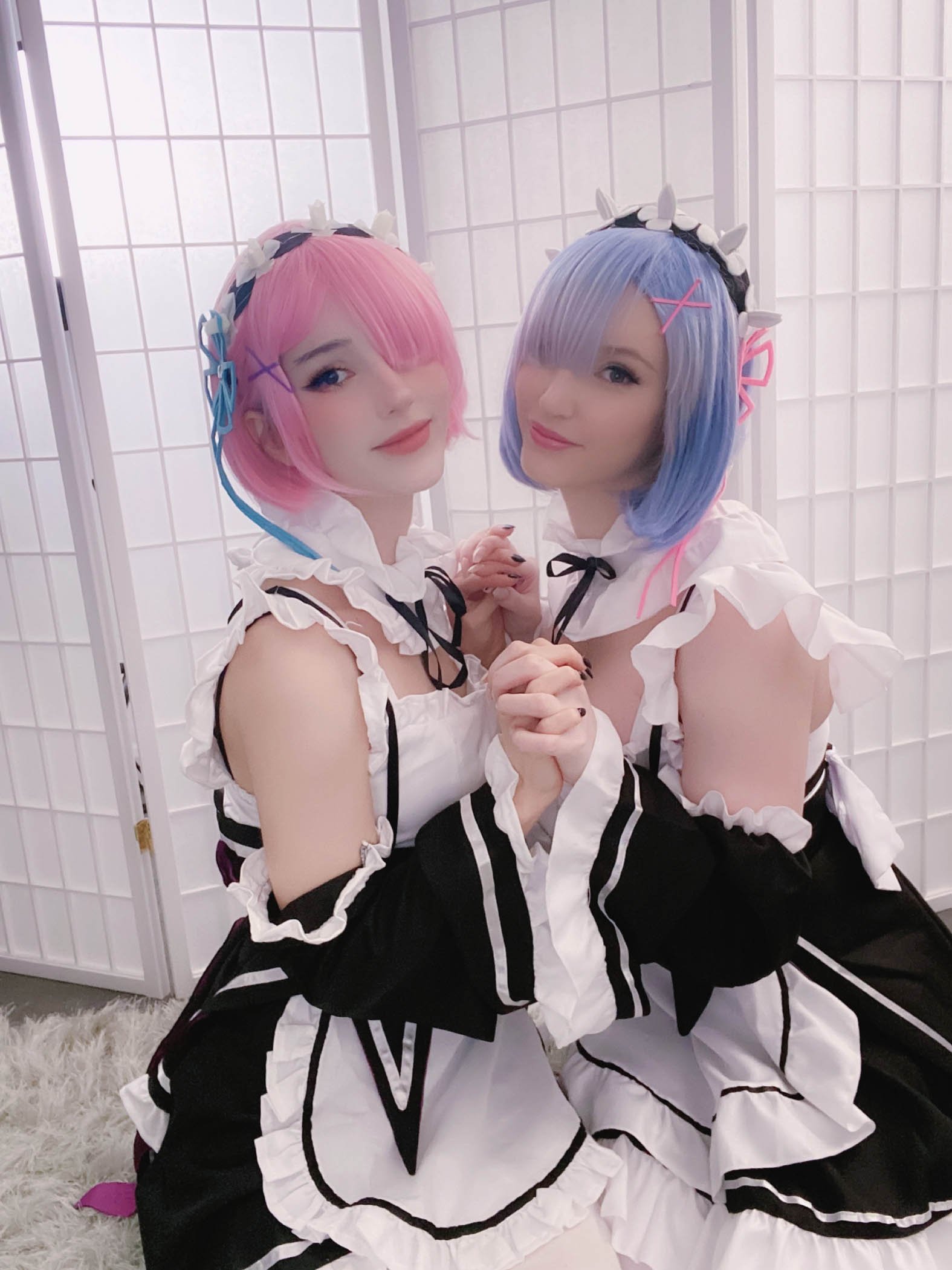 Kelly Jean and Kyaandere - Rem and Ram