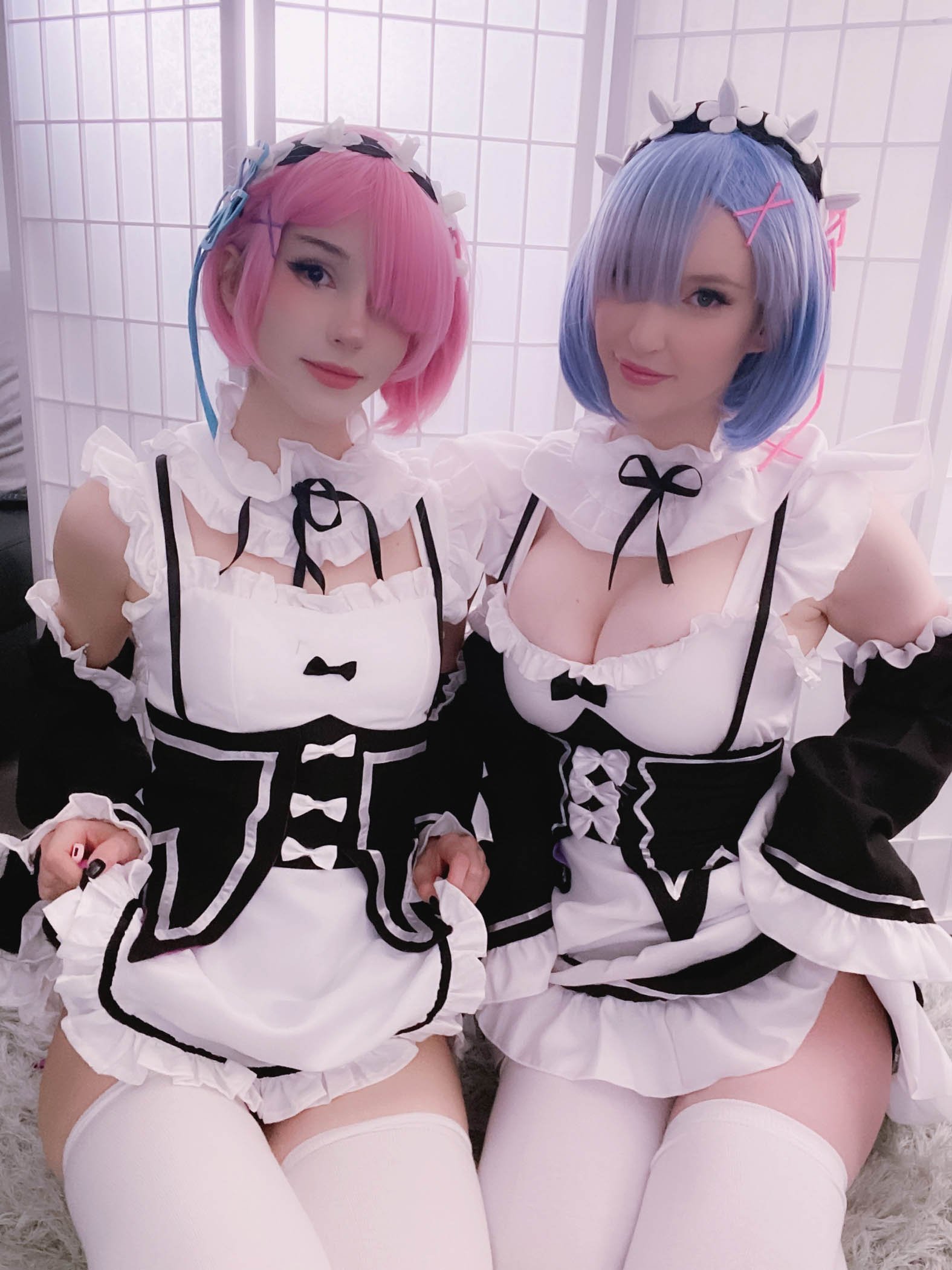 Kelly Jean and Kyaandere - Rem and Ram