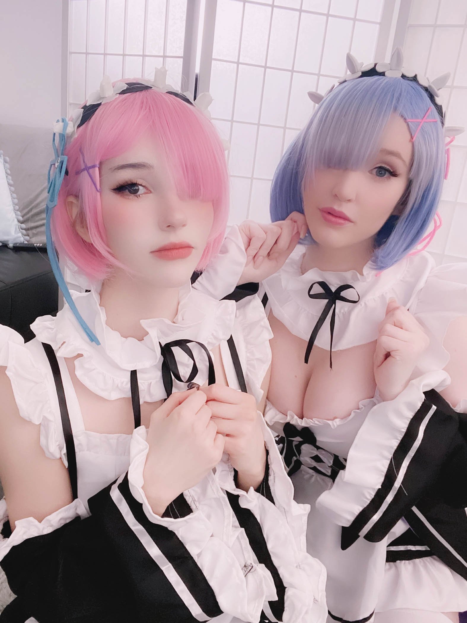 Kelly Jean and Kyaandere - Rem and Ram