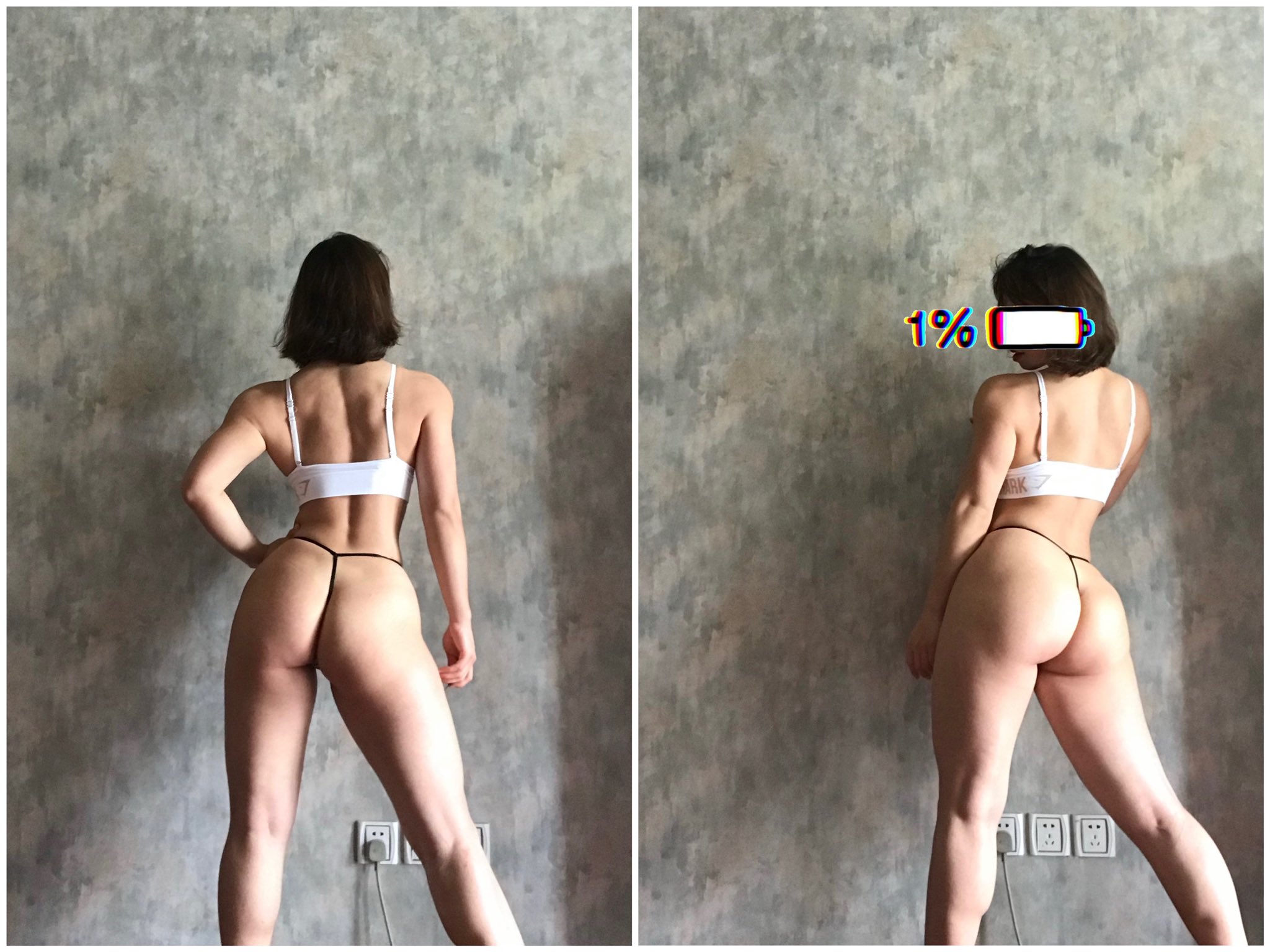 国版卡戴珊！推特抖音网红撸铁健身女王（夏甜）下海不雅自拍流出露出裸体健身裸舞身材无敌