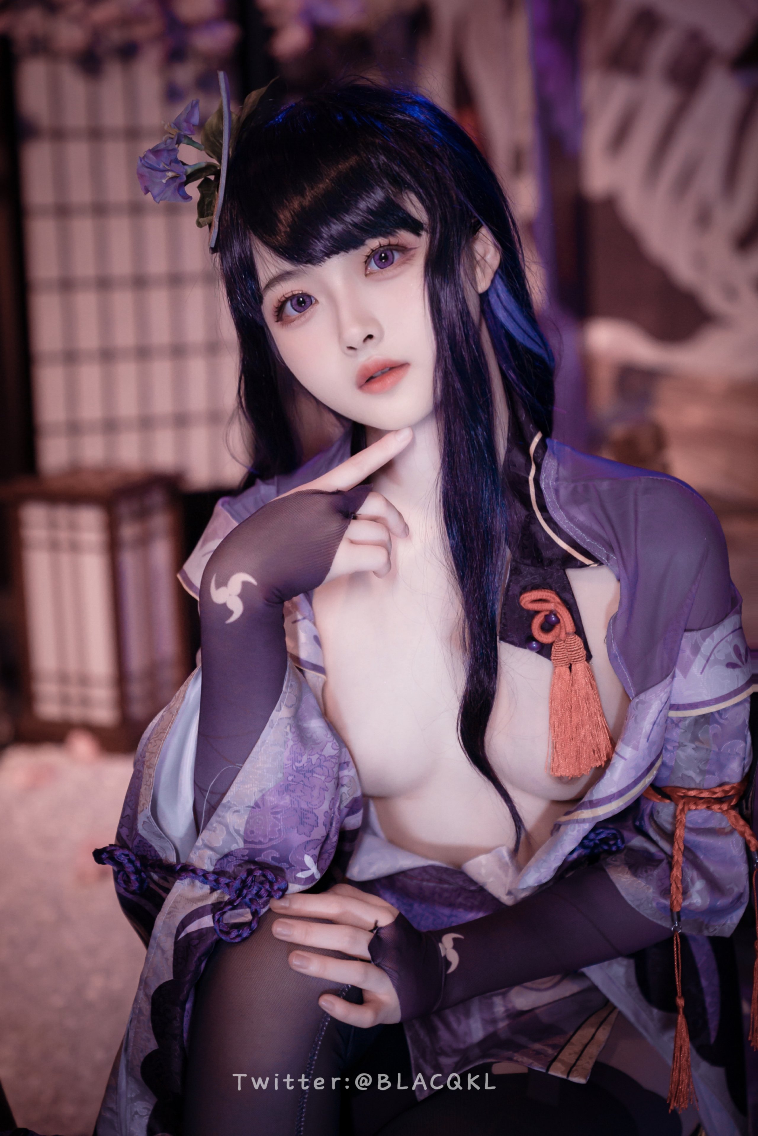 白莉がチョコレートを食べるのが好き] 雷電将軍