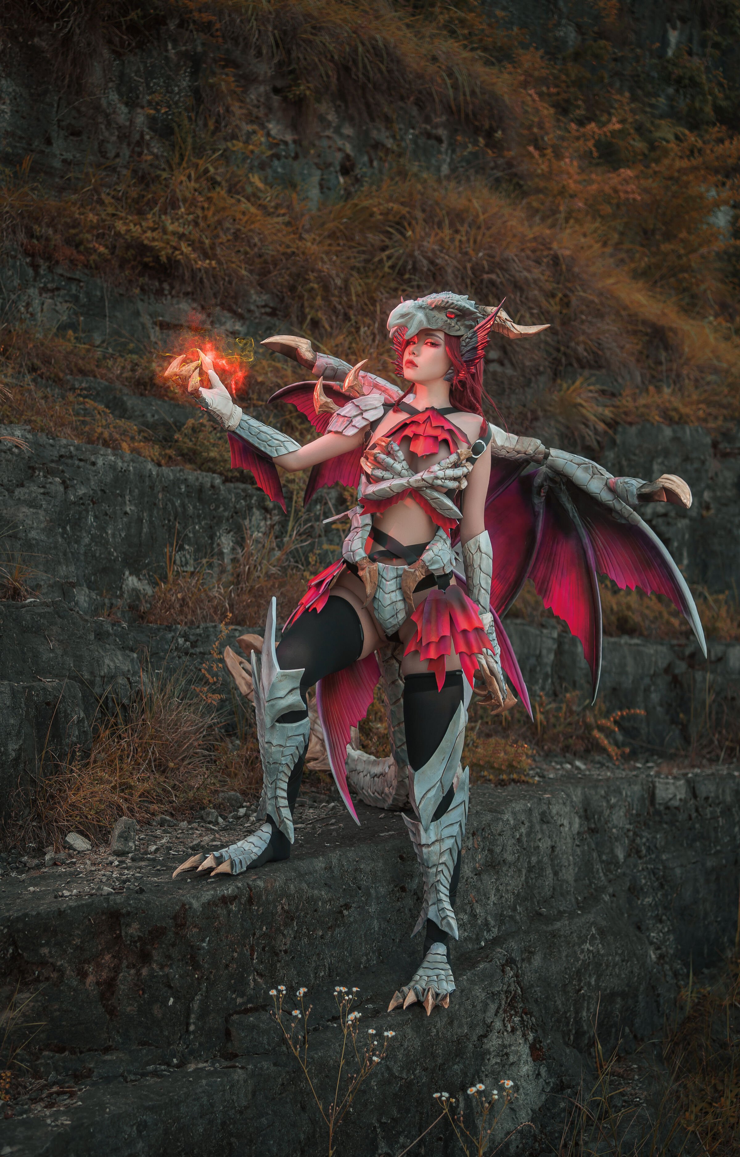 爆機少女ミャオシャオジ - 曙光爵銀龍 擬人 (Malzeno)