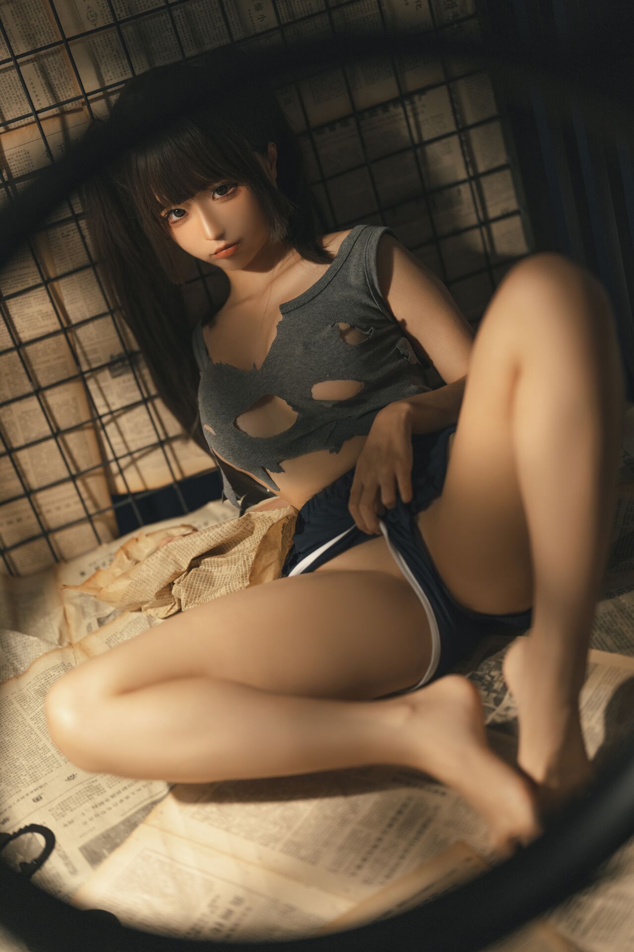 蠢沫沫《审讯》Cosplay写真