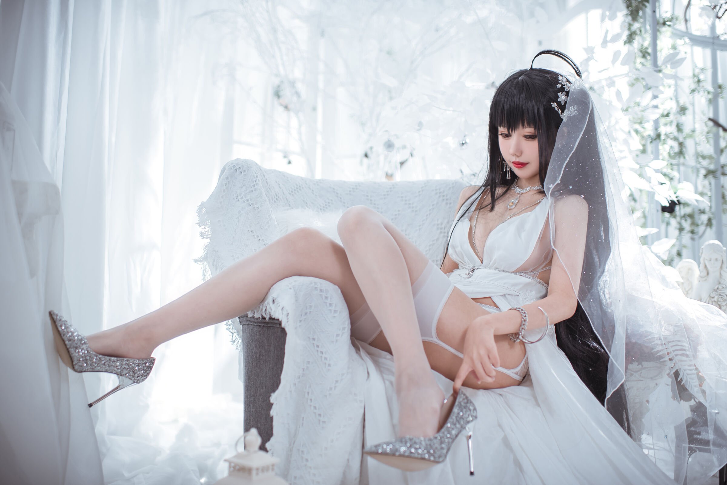 仙女月 - 大凤纯白婚纱 [30P]