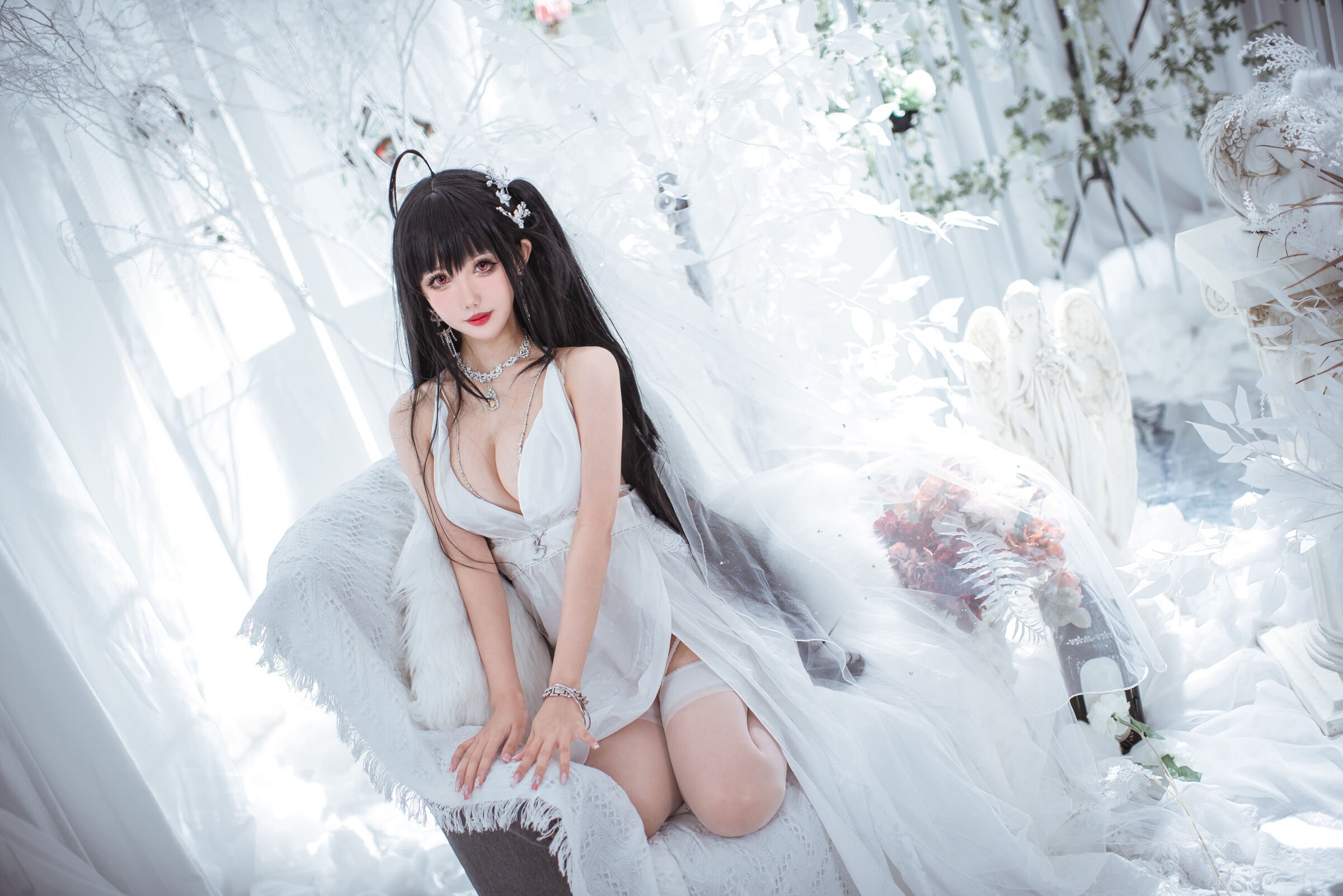 仙女月 - 大凤纯白婚纱 [30P]