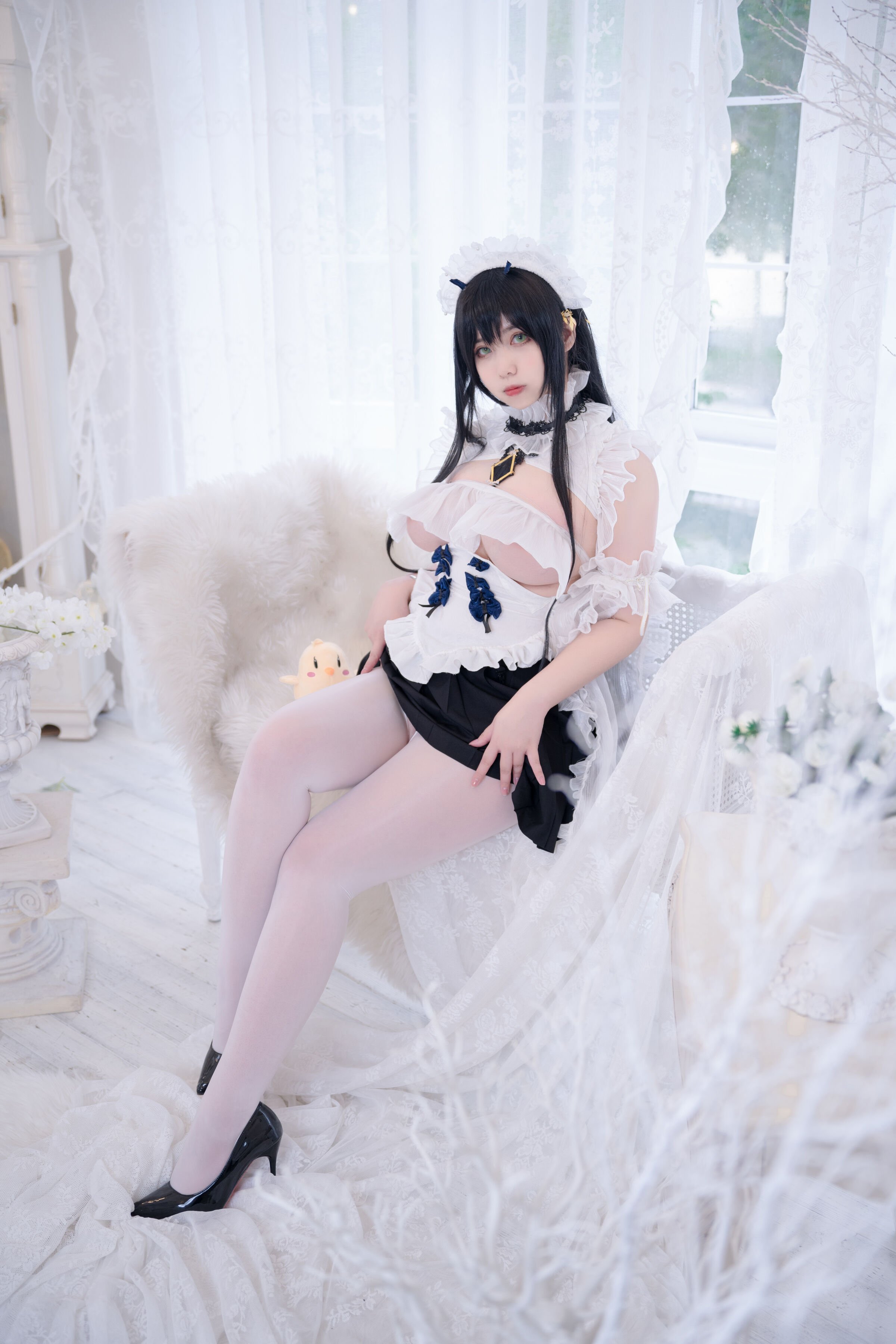 Meroko_魅瞳 - 碧藍航線 不撓女僕沒幹勁的小姐姐 [53P