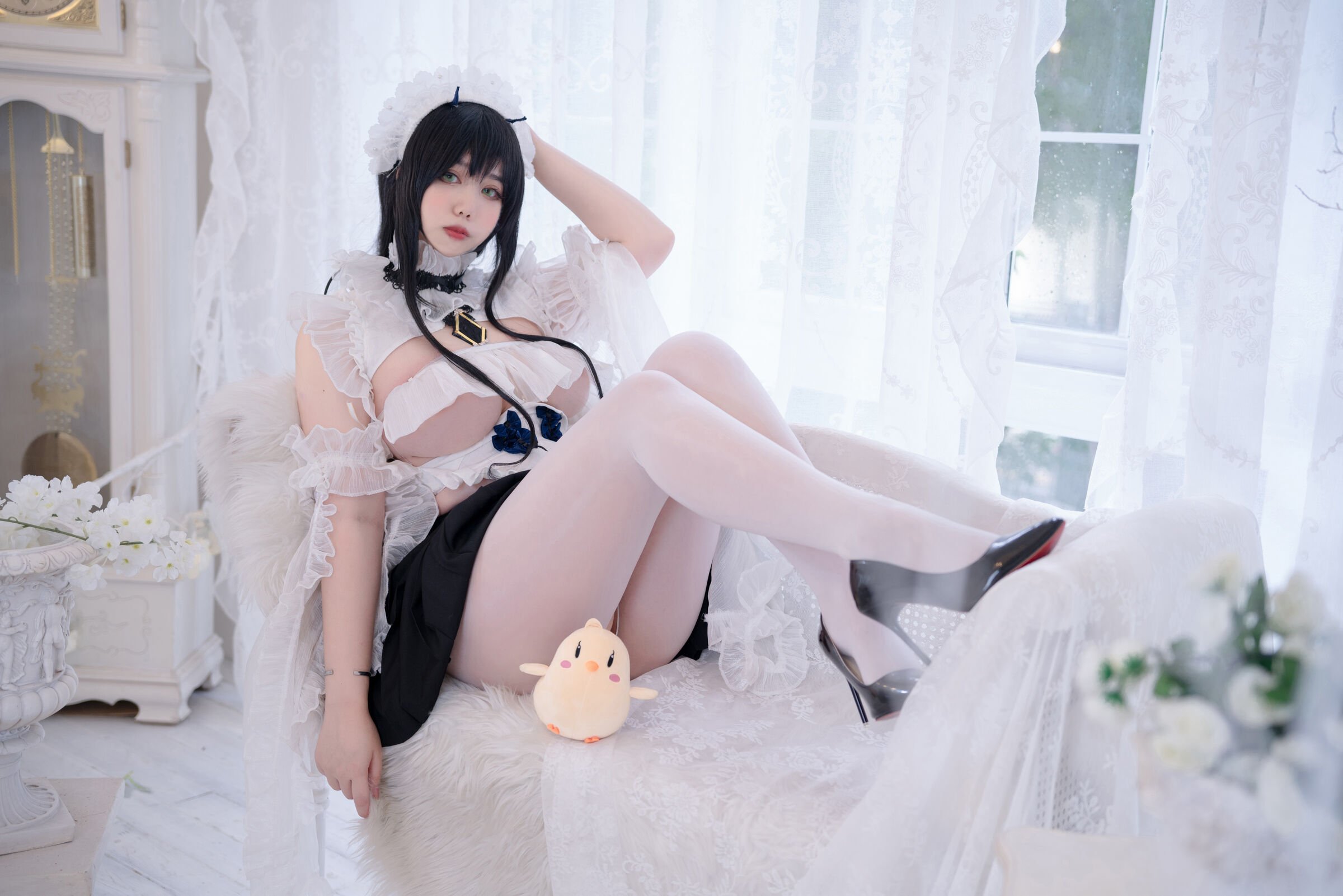 Meroko_魅瞳 - 碧藍航線 不撓女僕沒幹勁的小姐姐 [53P