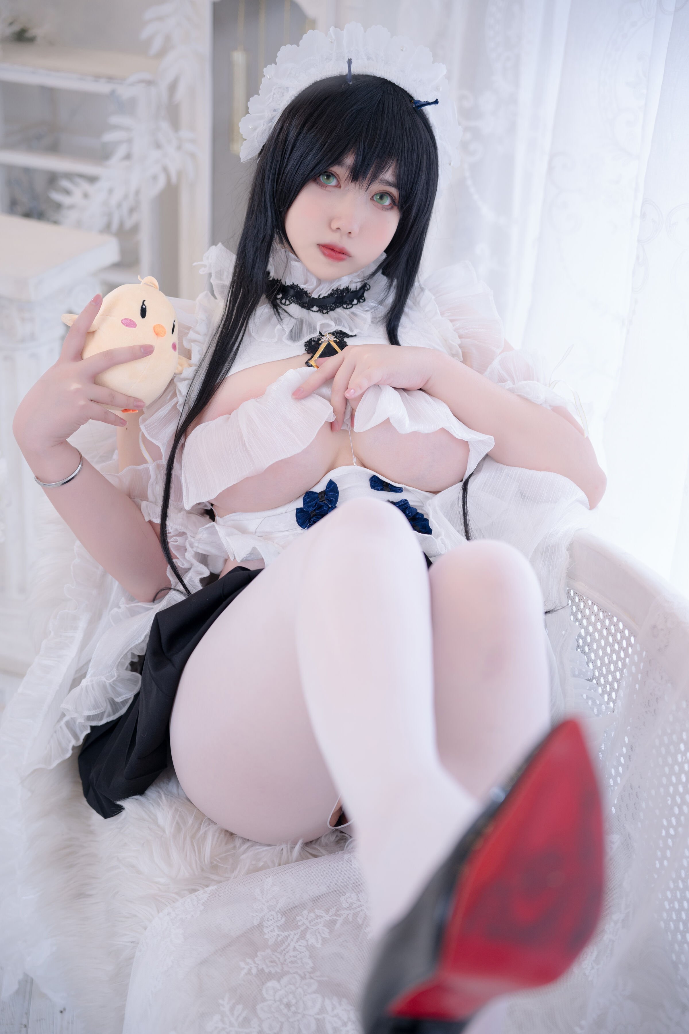 Meroko_魅瞳 - 碧藍航線 不撓女僕沒幹勁的小姐姐 [53P