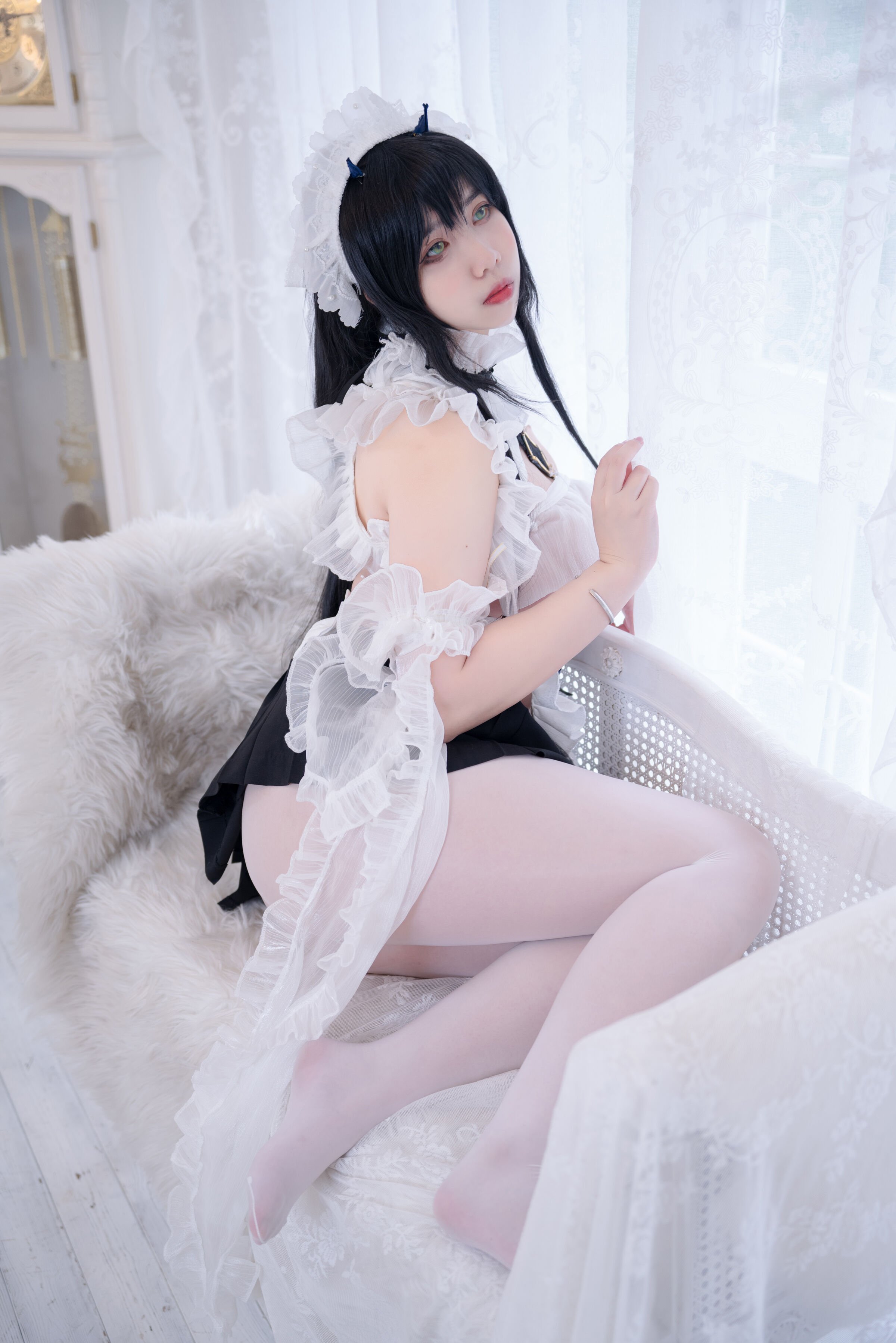 Meroko_魅瞳 - 碧藍航線 不撓女僕沒幹勁的小姐姐 [53P