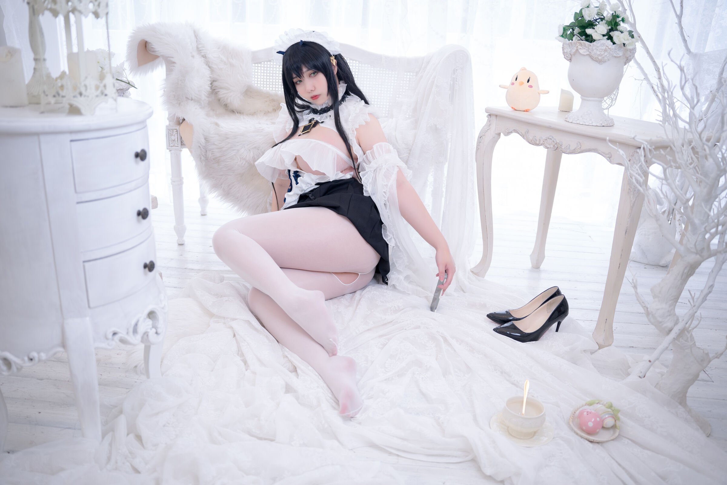 Meroko_魅瞳 - 碧藍航線 不撓女僕沒幹勁的小姐姐 [53P