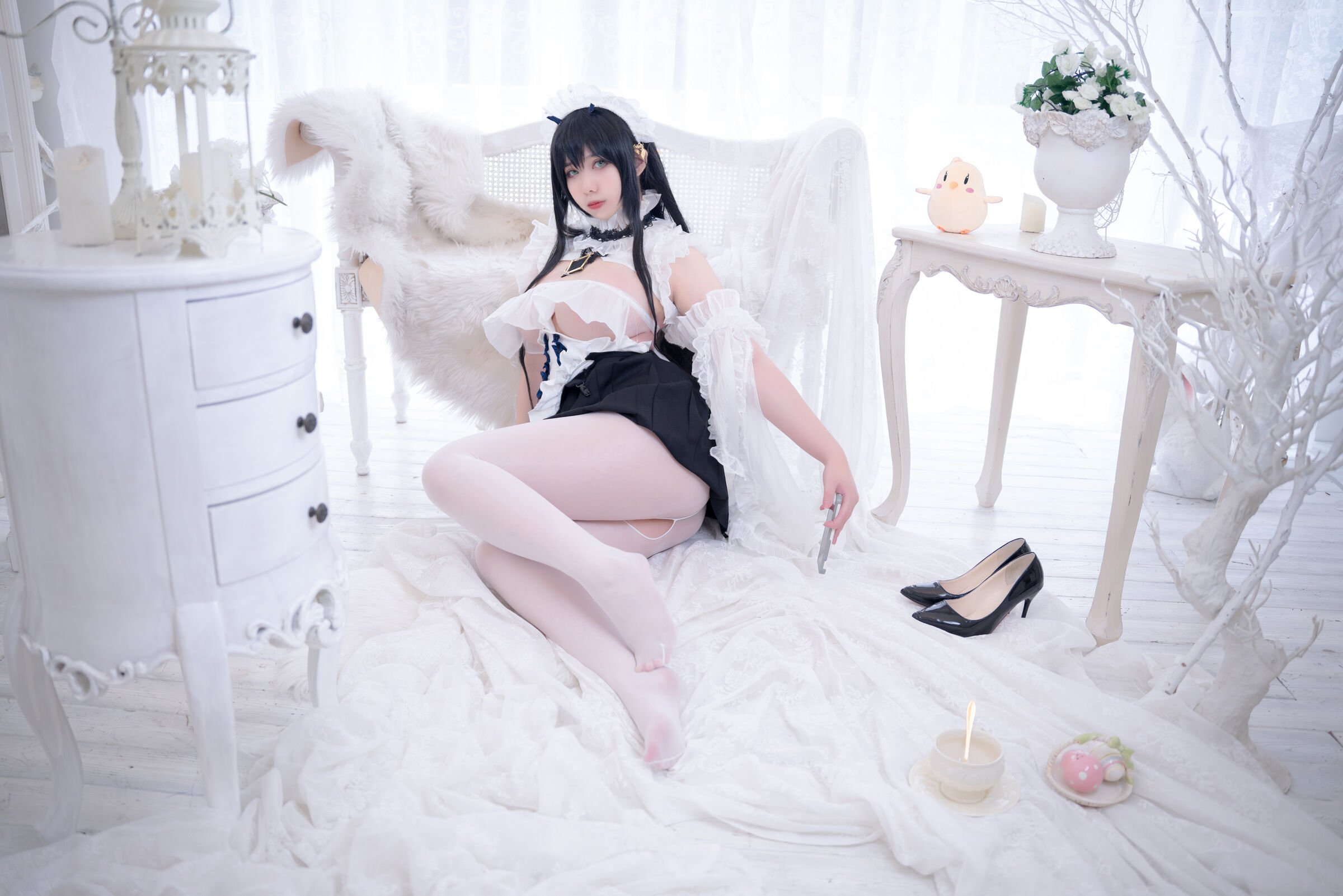 Meroko_魅瞳 - 碧藍航線 不撓女僕沒幹勁的小姐姐 [53P