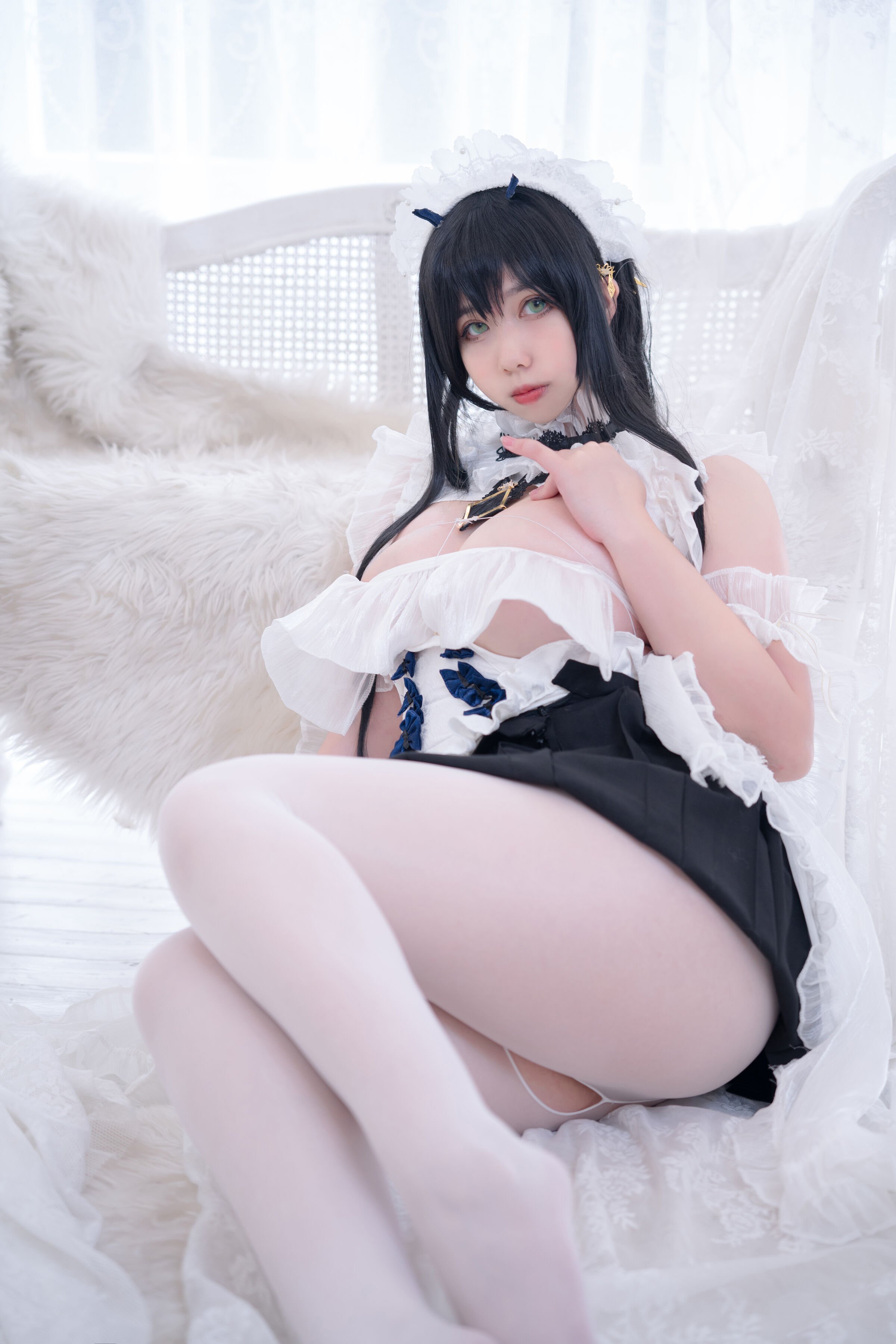 Meroko_魅瞳 - 碧藍航線 不撓女僕沒幹勁的小姐姐 [53P