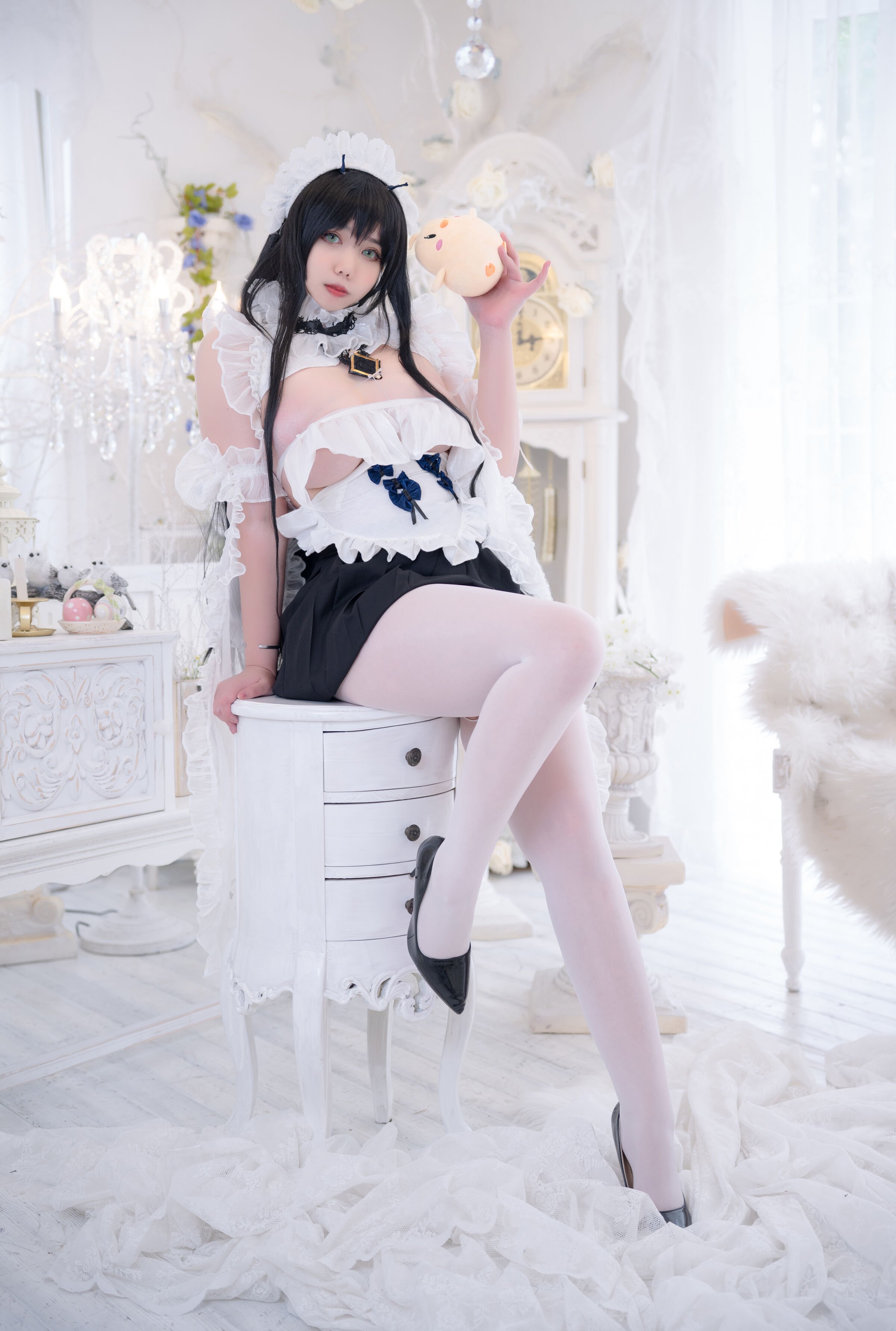 Meroko_魅瞳 - 碧藍航線 不撓女僕沒幹勁的小姐姐 [53P