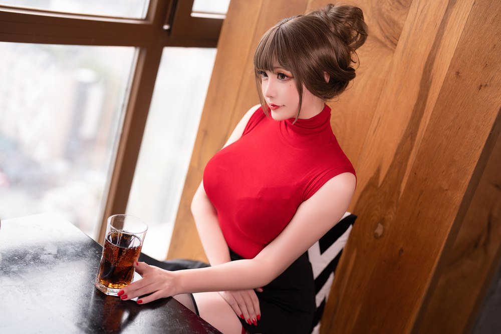 Bo anh cosplay Hoshilily Dating Office Lady