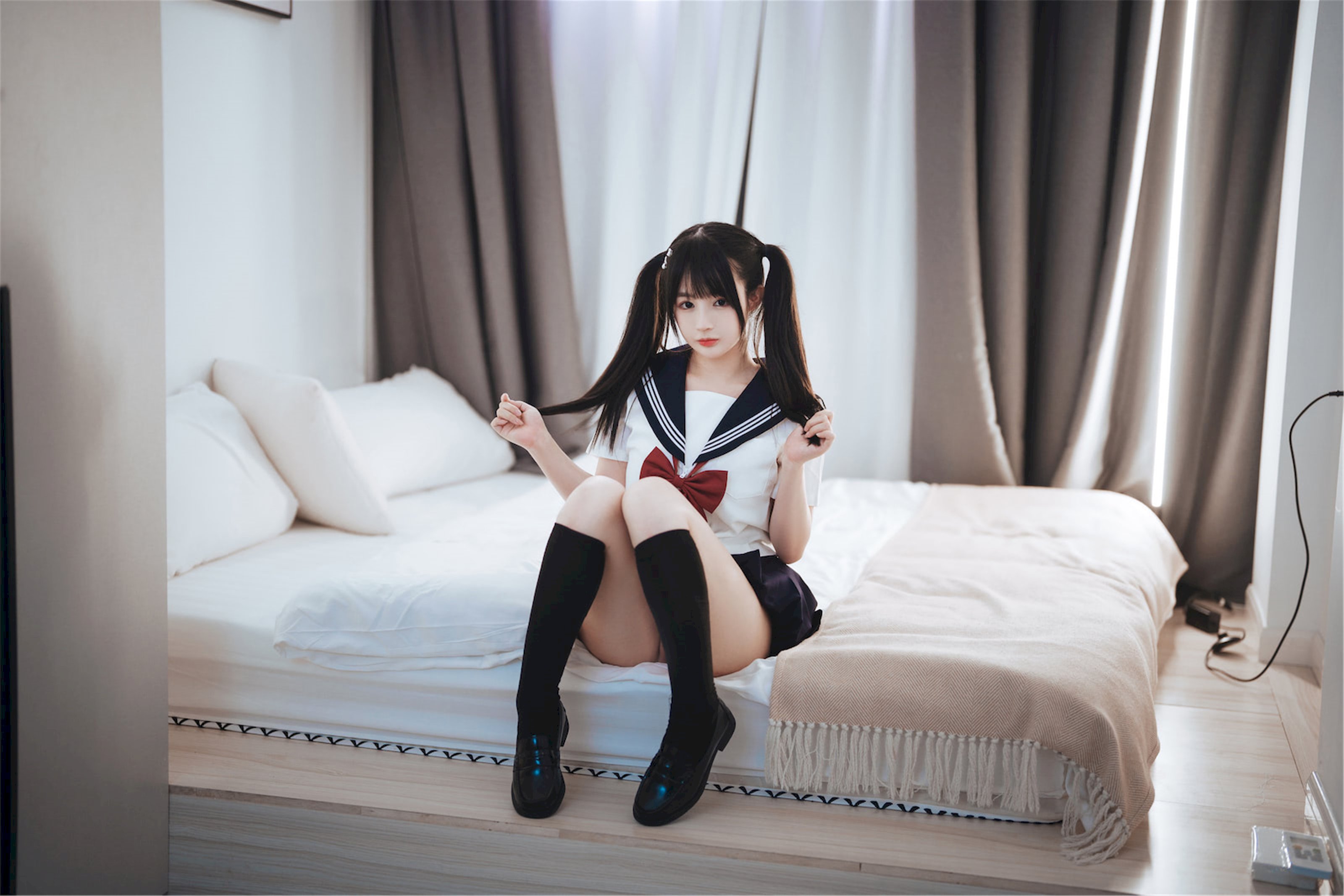 Sakurai Ningning - Nữ sinh tóc đuôi ngựa đôi