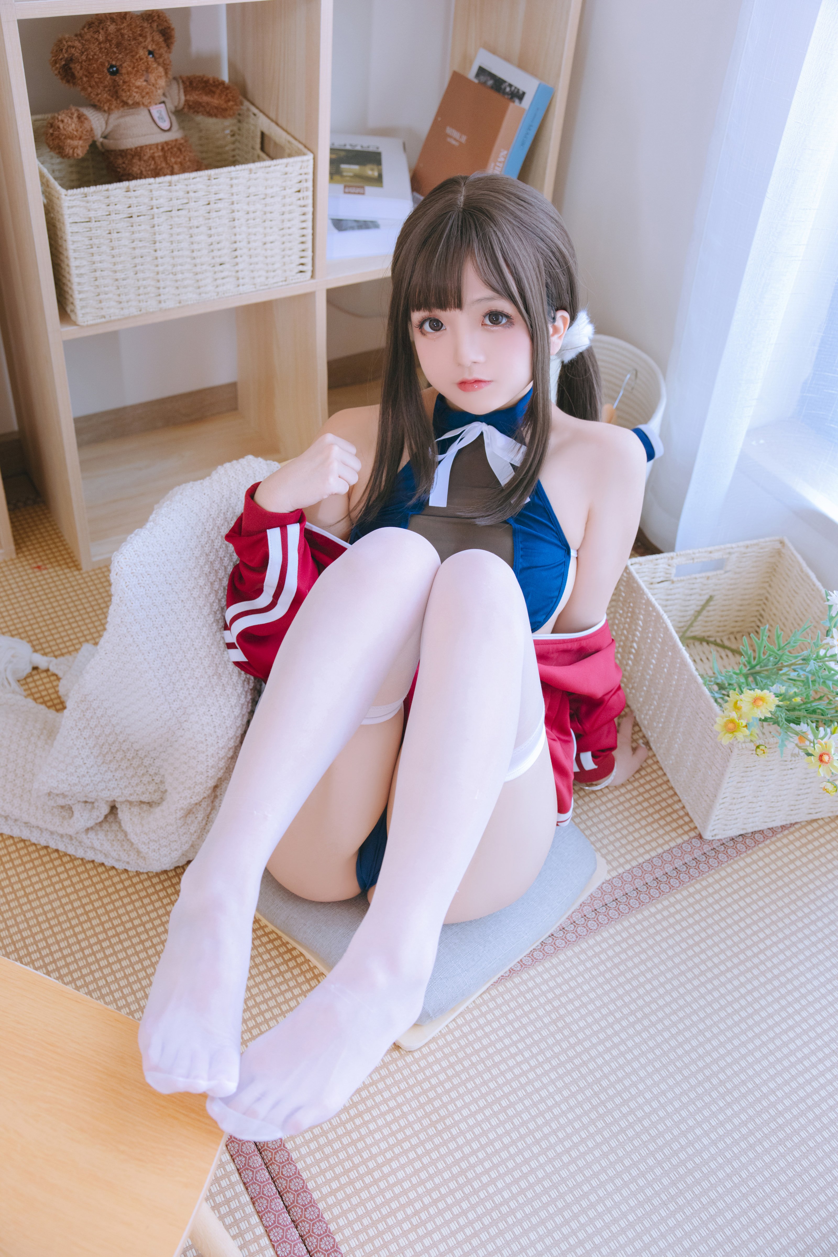 日奈嬌 - 網紗のスクール水着